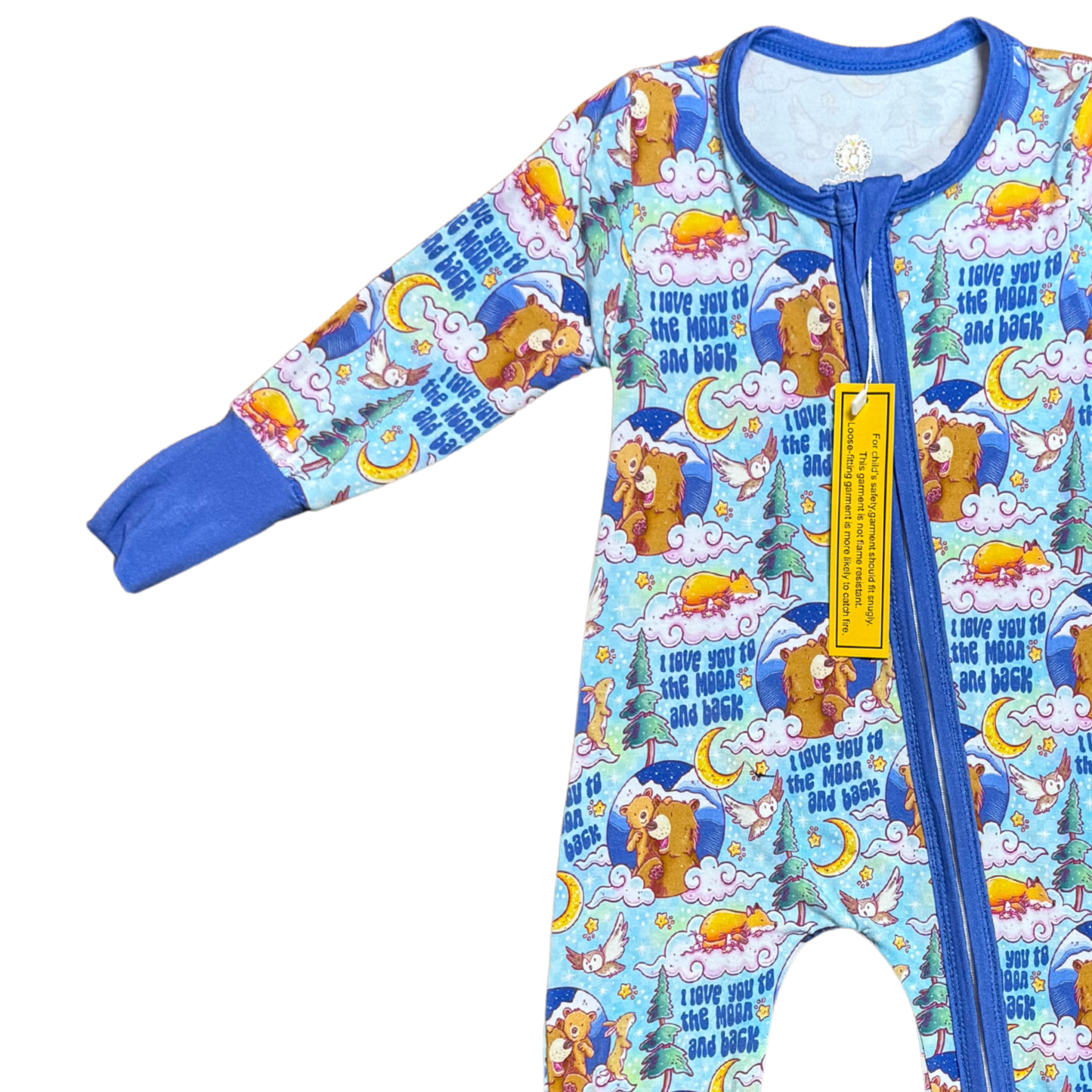 I Love You To The Moon & Back Bamboo Romper