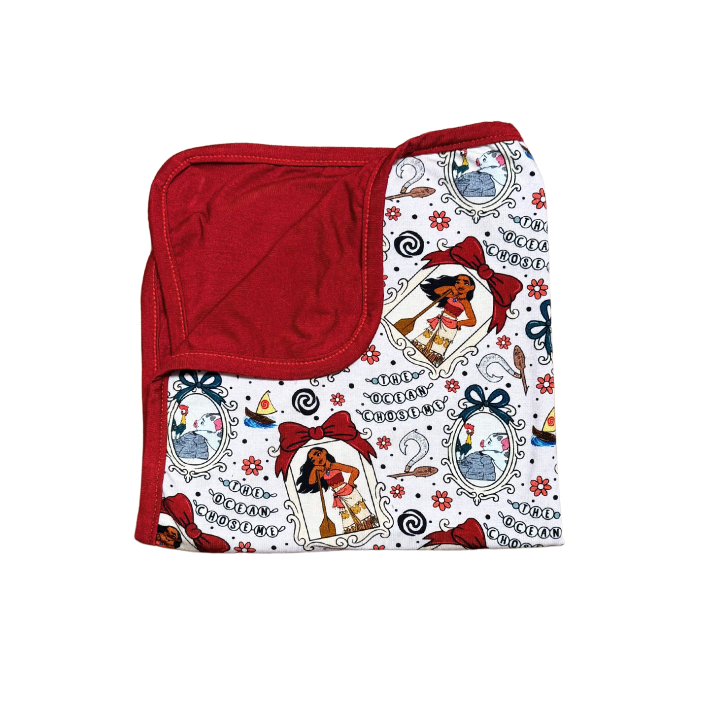 The Ocean Chose Me Mini Bamboo Blanket