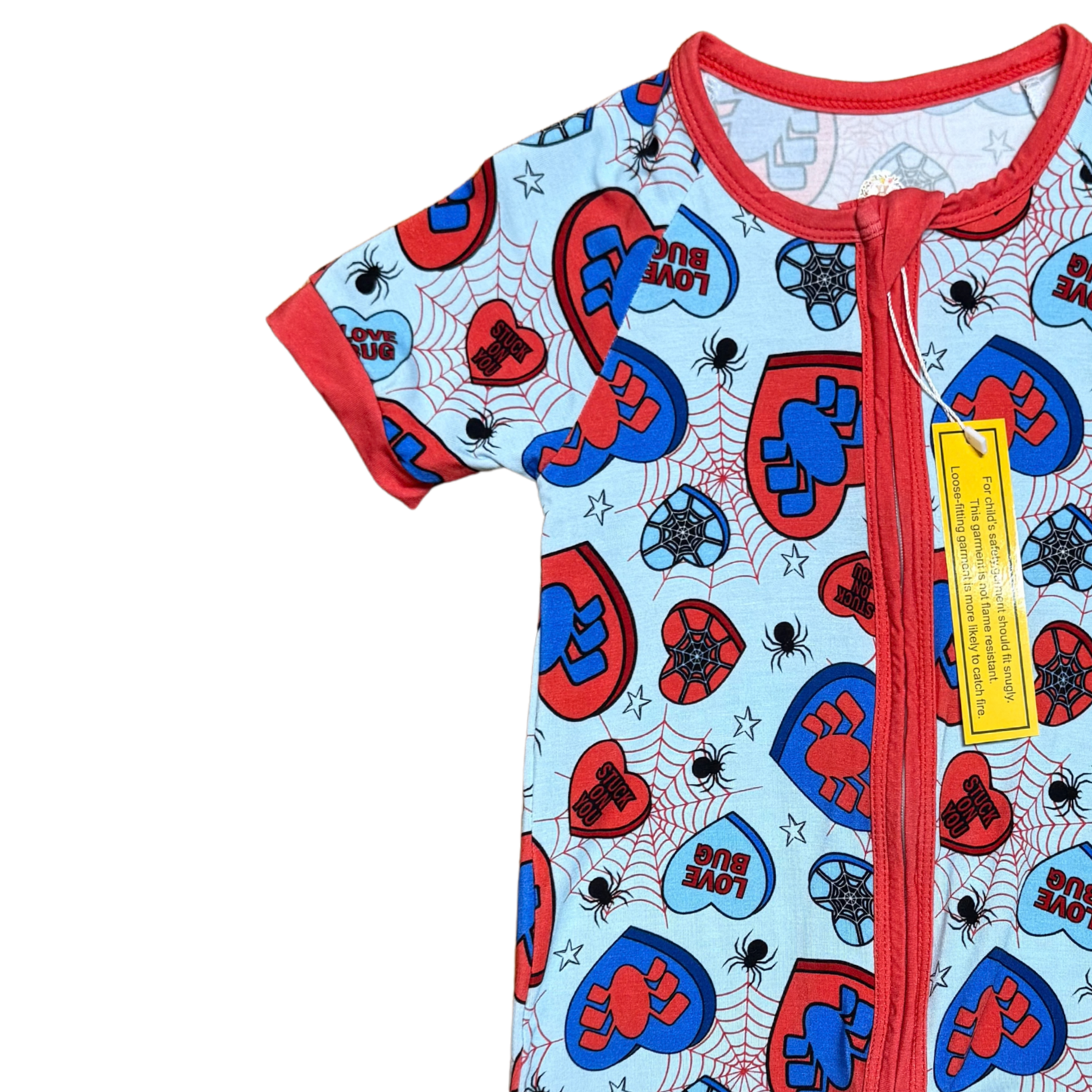 Love Bug Bamboo Shortie Romper