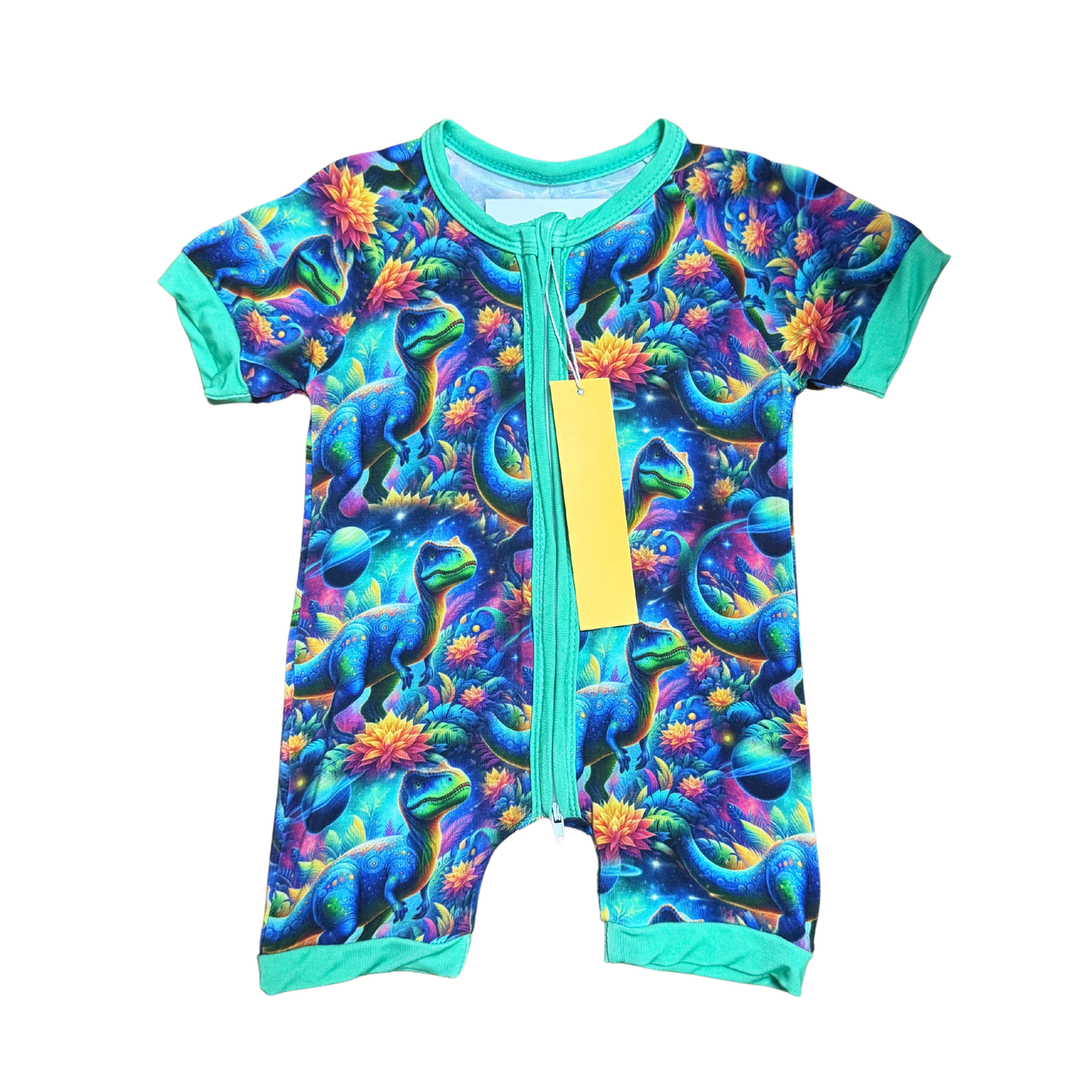 Outta This World Dinos Bamboo Short Romper