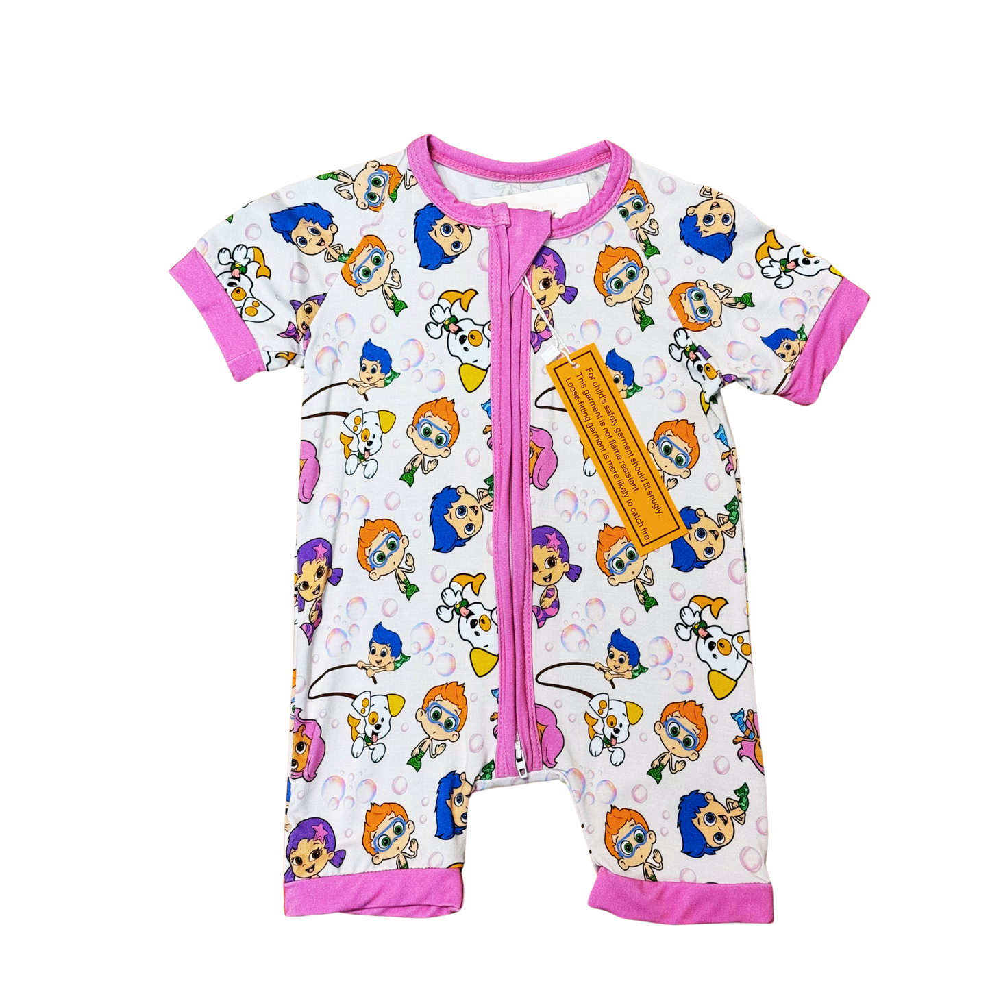 Bubble Guppies Bamboo Short Romper