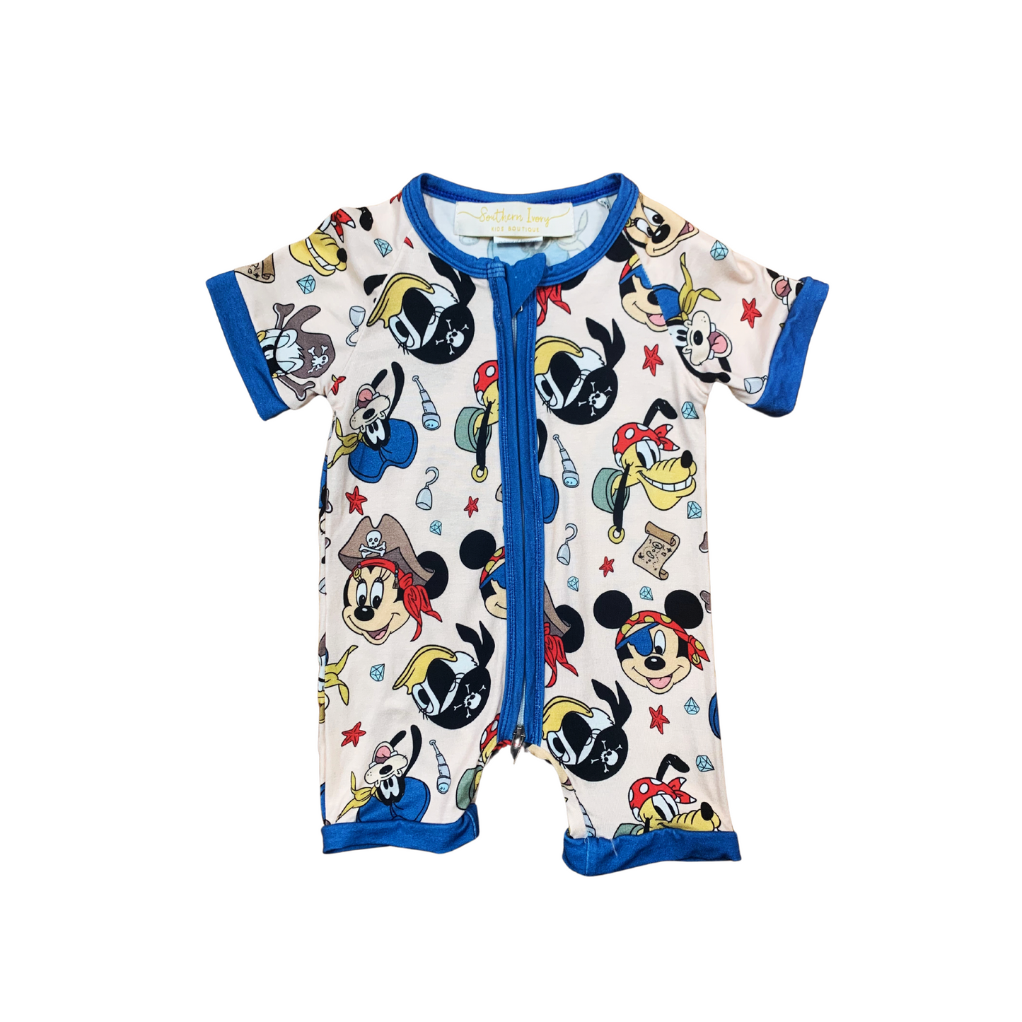 Arghh Mickey...I Mean Matey Bamboo Short Romper