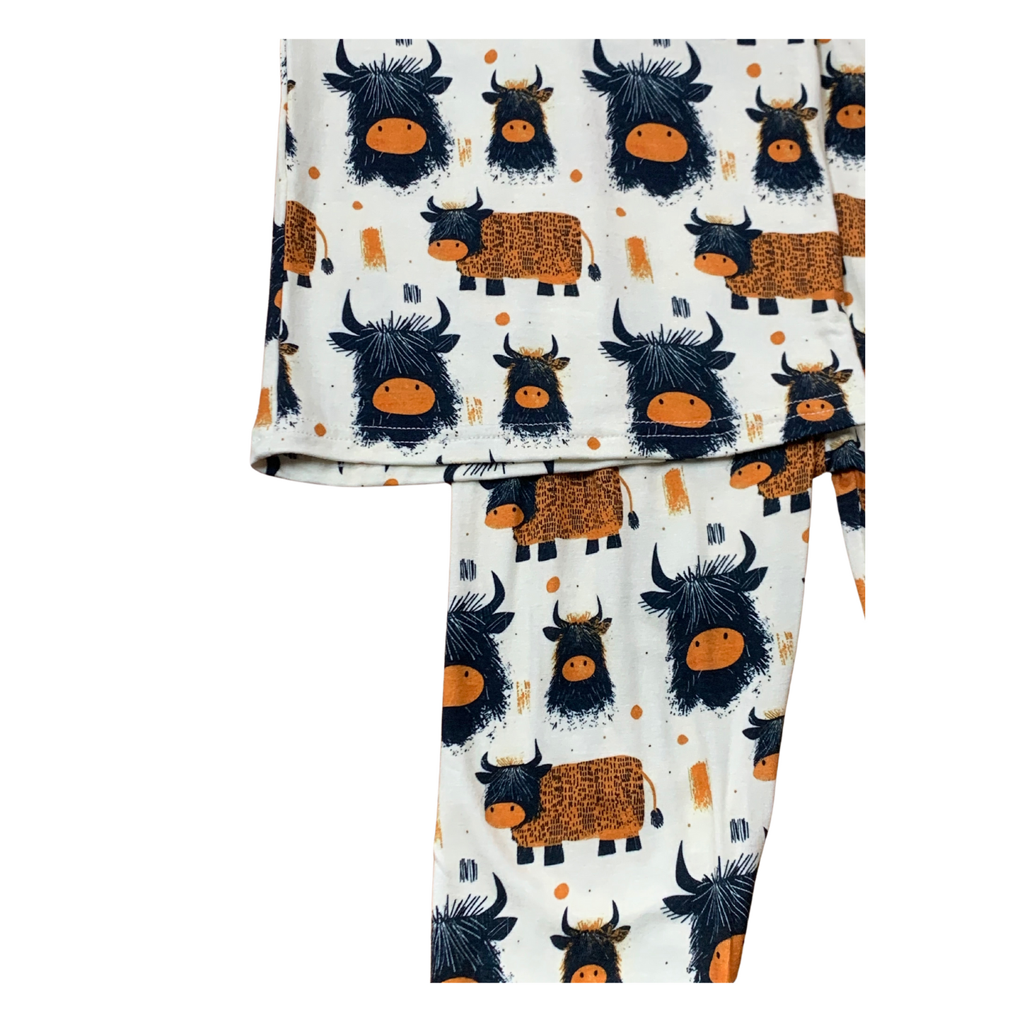 Highland Heifers Bamboo PJ's Set