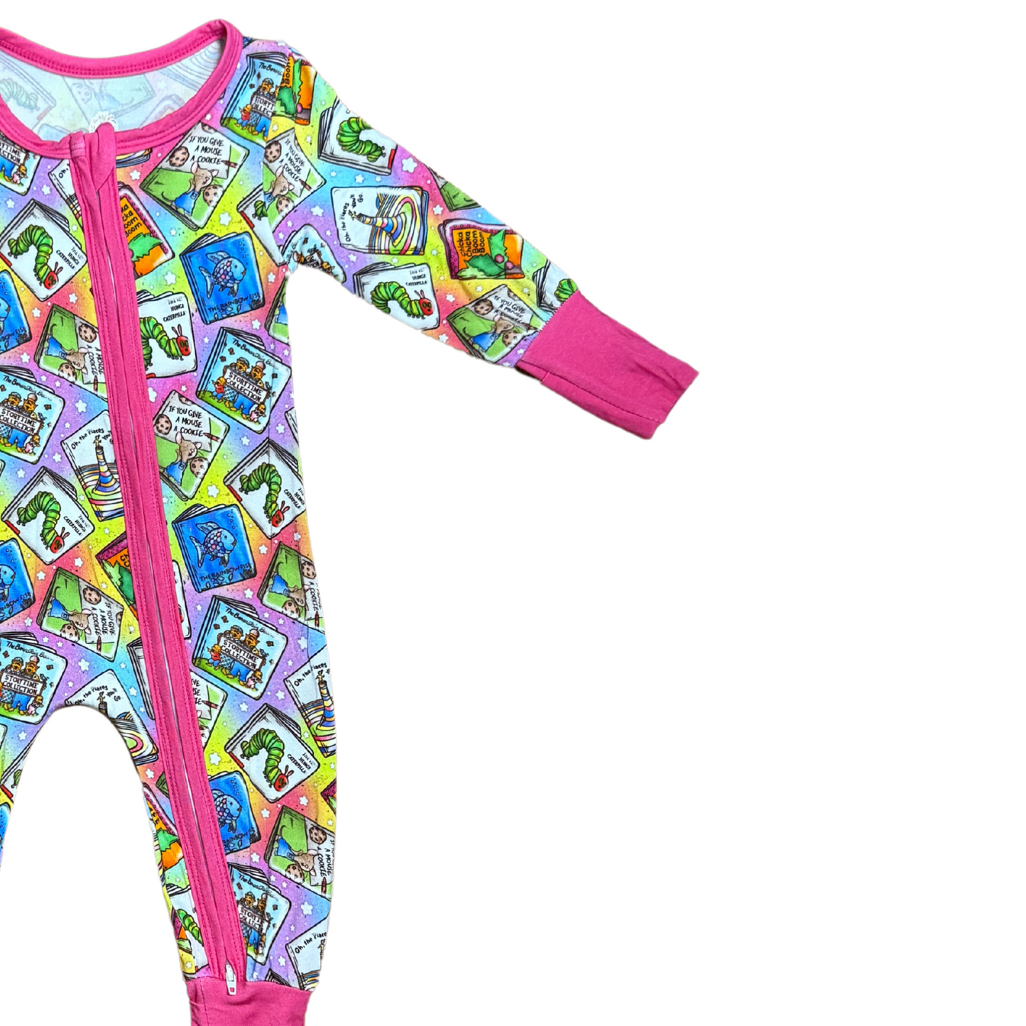 My Favorite Books Rainbow Edition Bamboo Romper