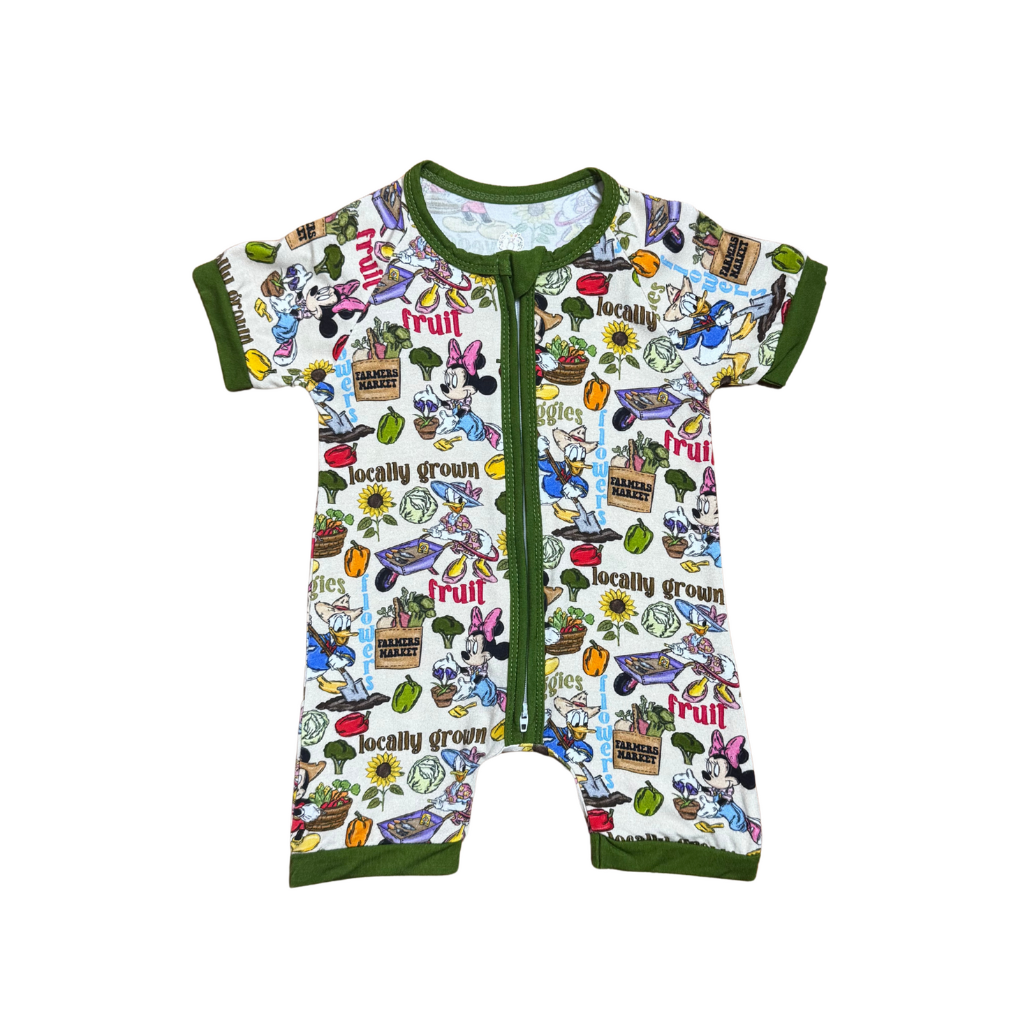 Locally Grown by Mickey & Friends Bamboo Short Romper