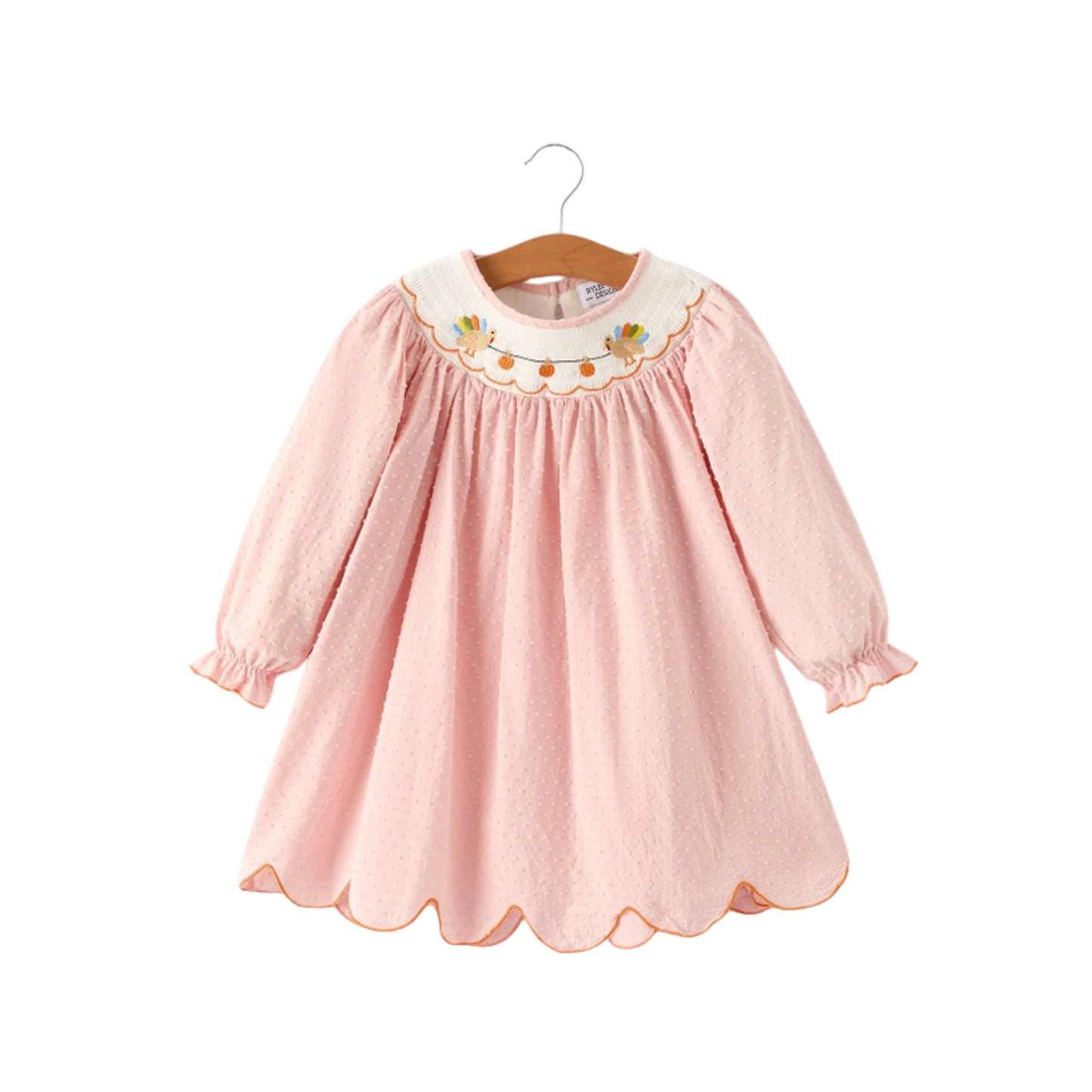 Silly Turkey Smock Embroidery Dress