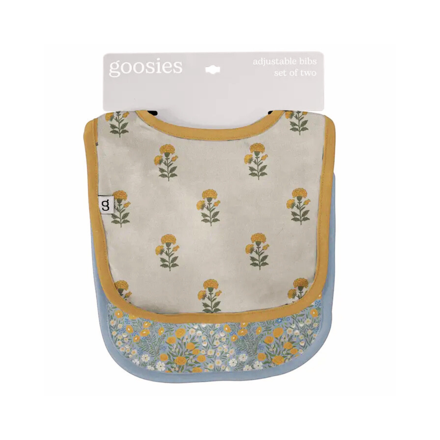 Marigold Block Print - Bib Set