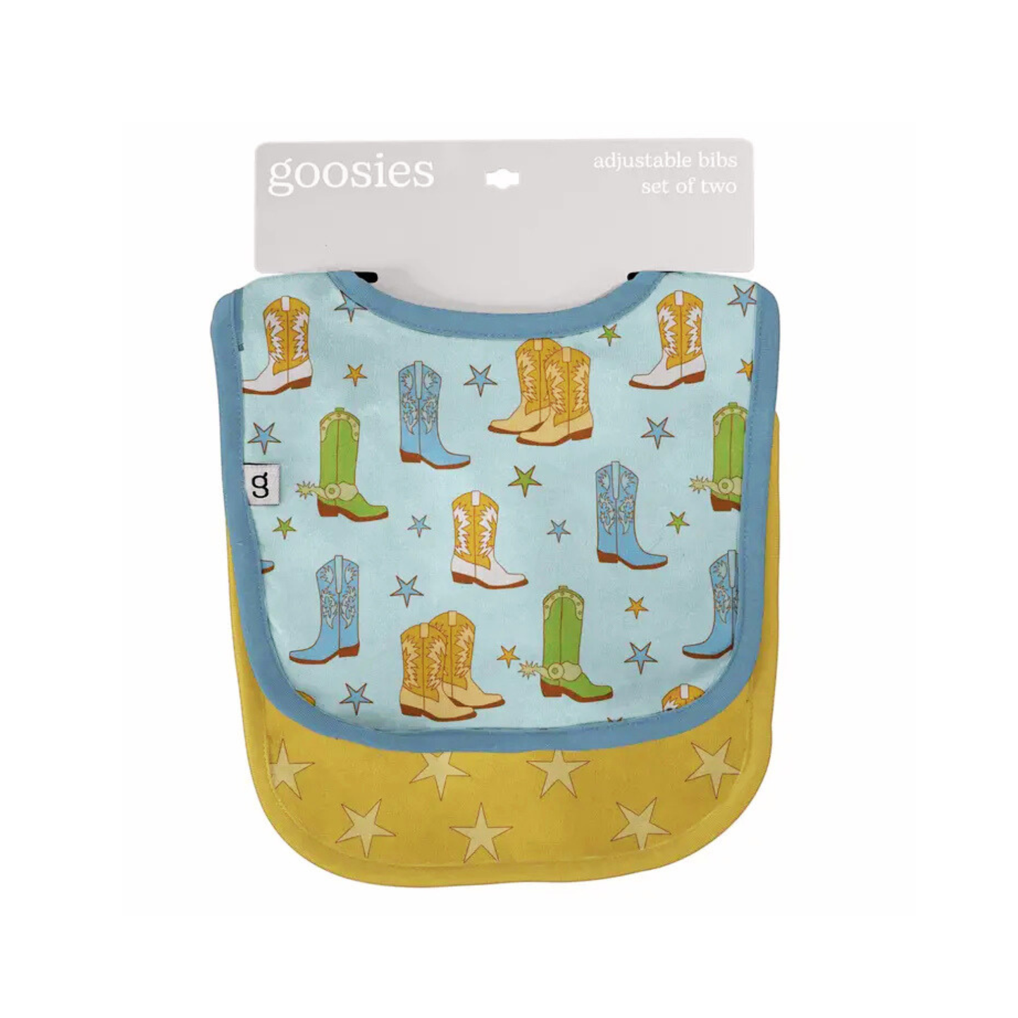 Cowboy Boots & Stars - Bib Set