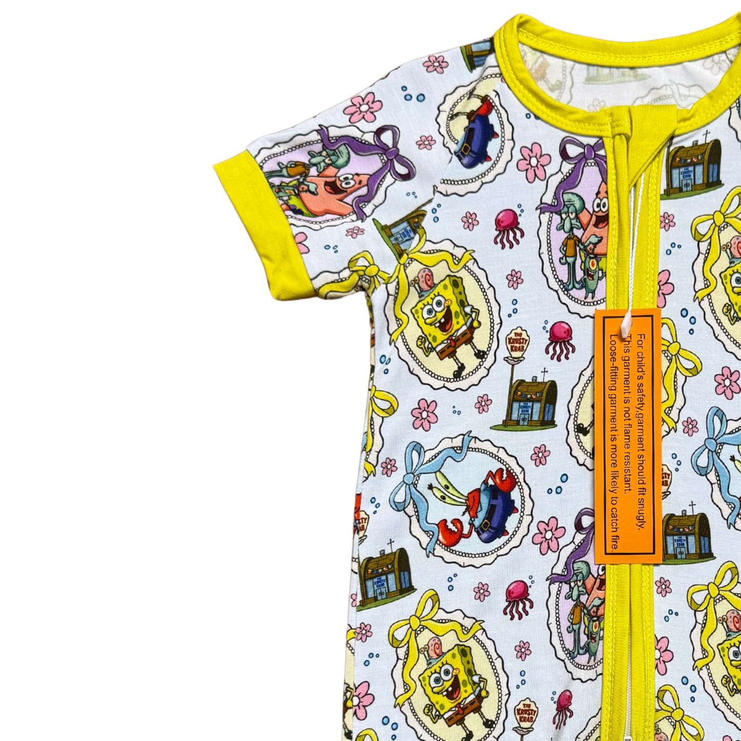 Coquette Spongebob Bamboo Short Romper