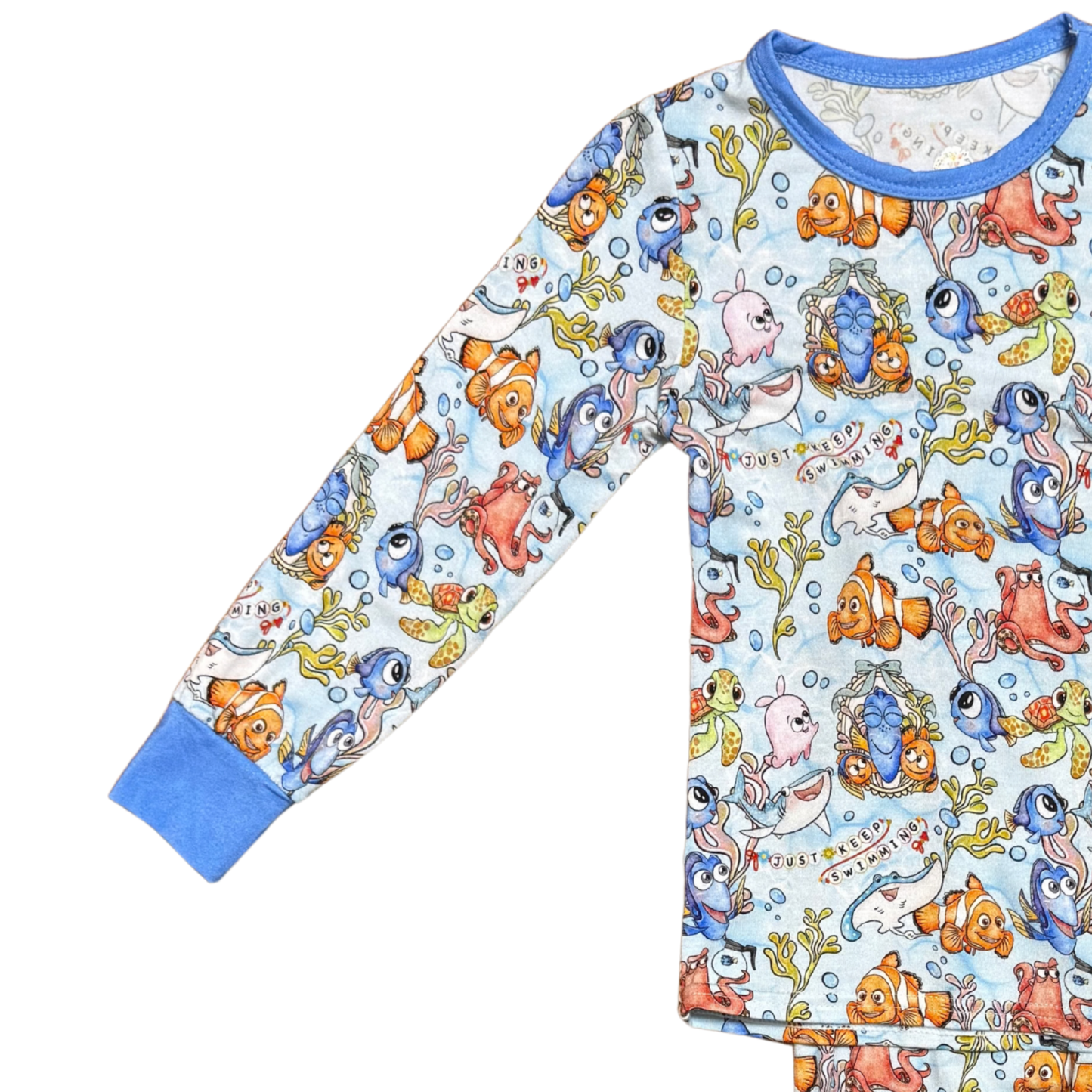 Just Keep Swimming Friends Bamboo PJ's