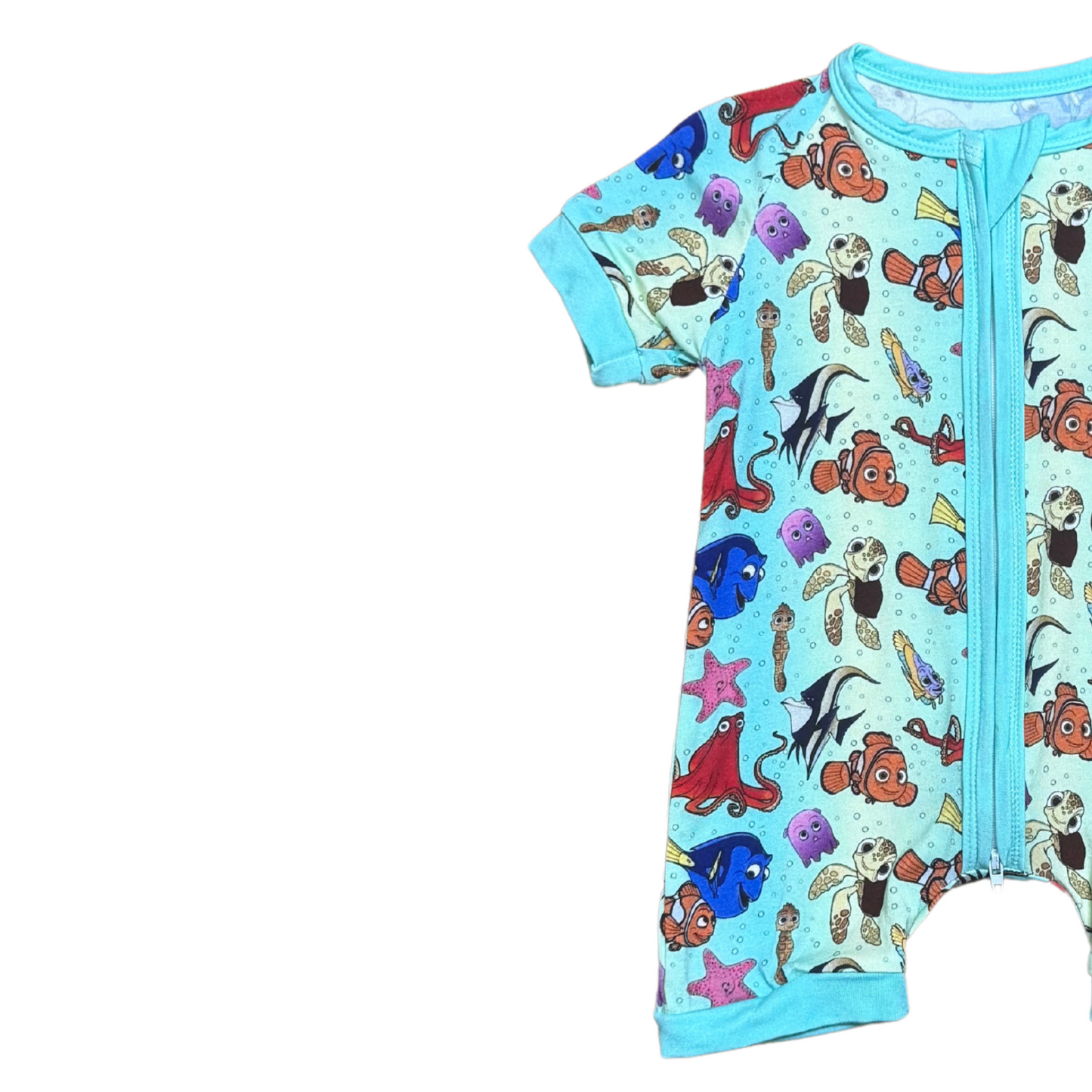 What Do We Do? We Swim! Bamboo Short Romper