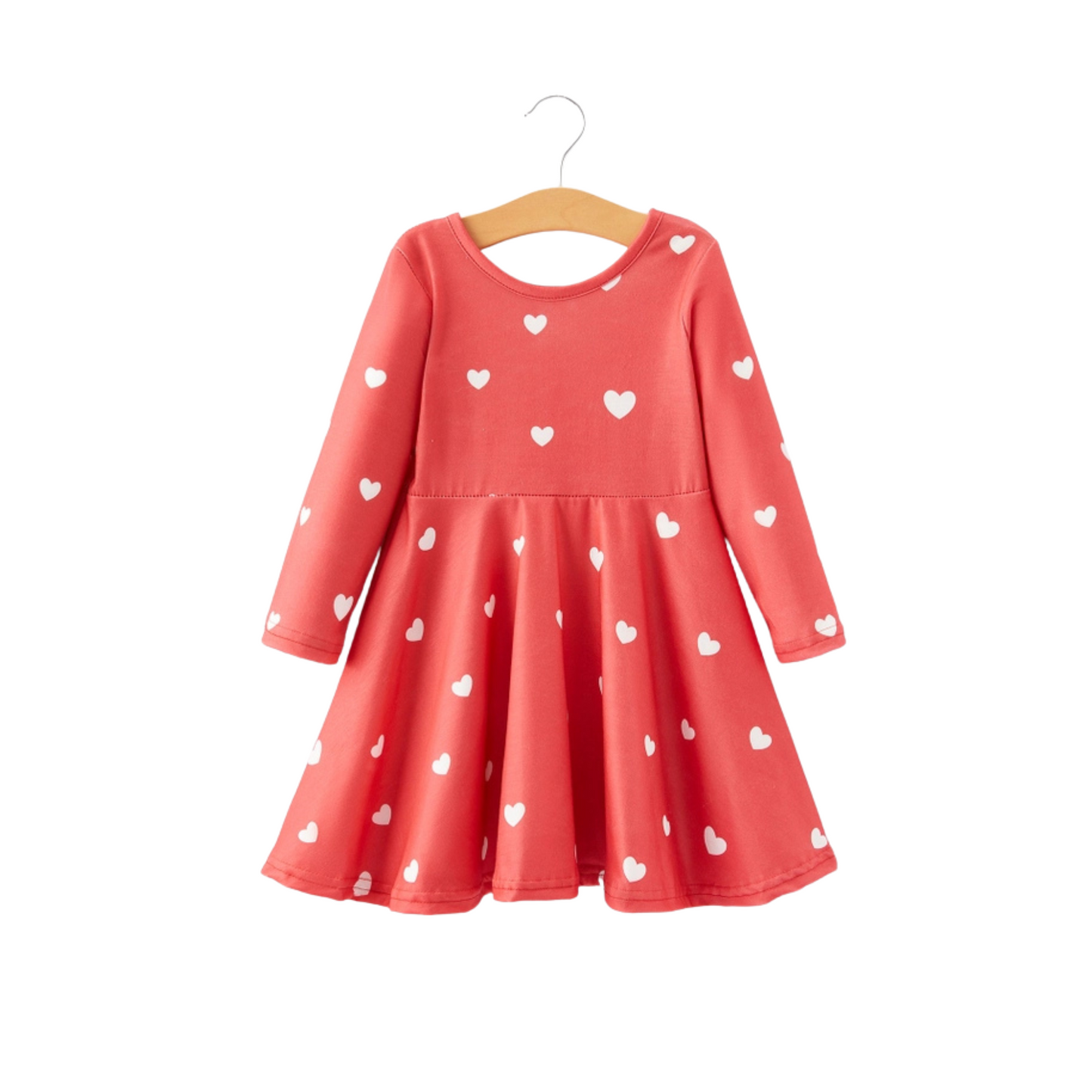 Red Hearts Twirl Dress