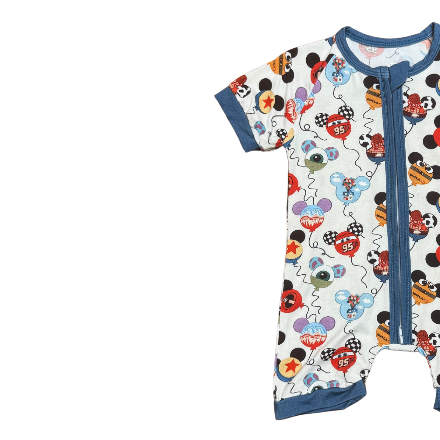 Pixar Balloons Bamboo Short Romper