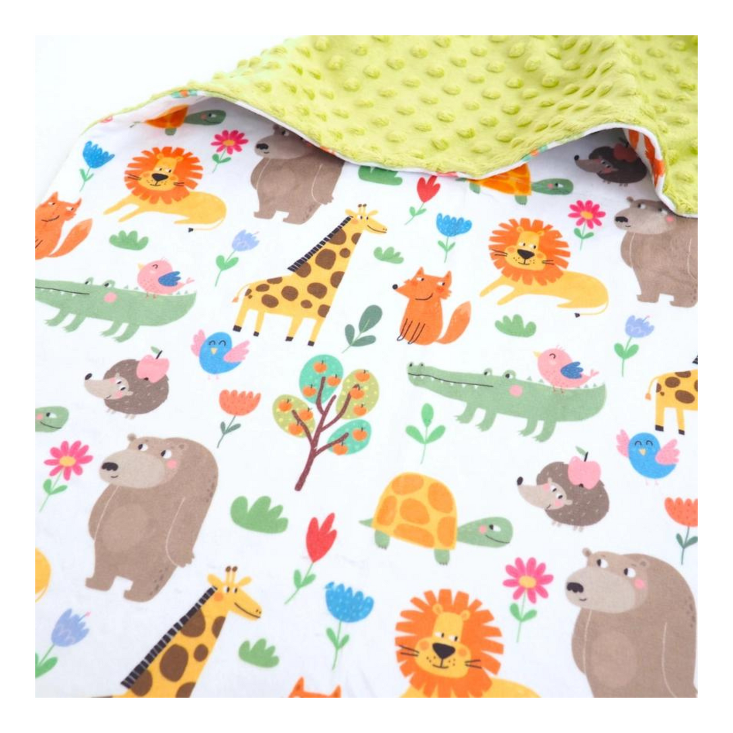 Baby & Toddler Minky Blanket (Zoo Party)