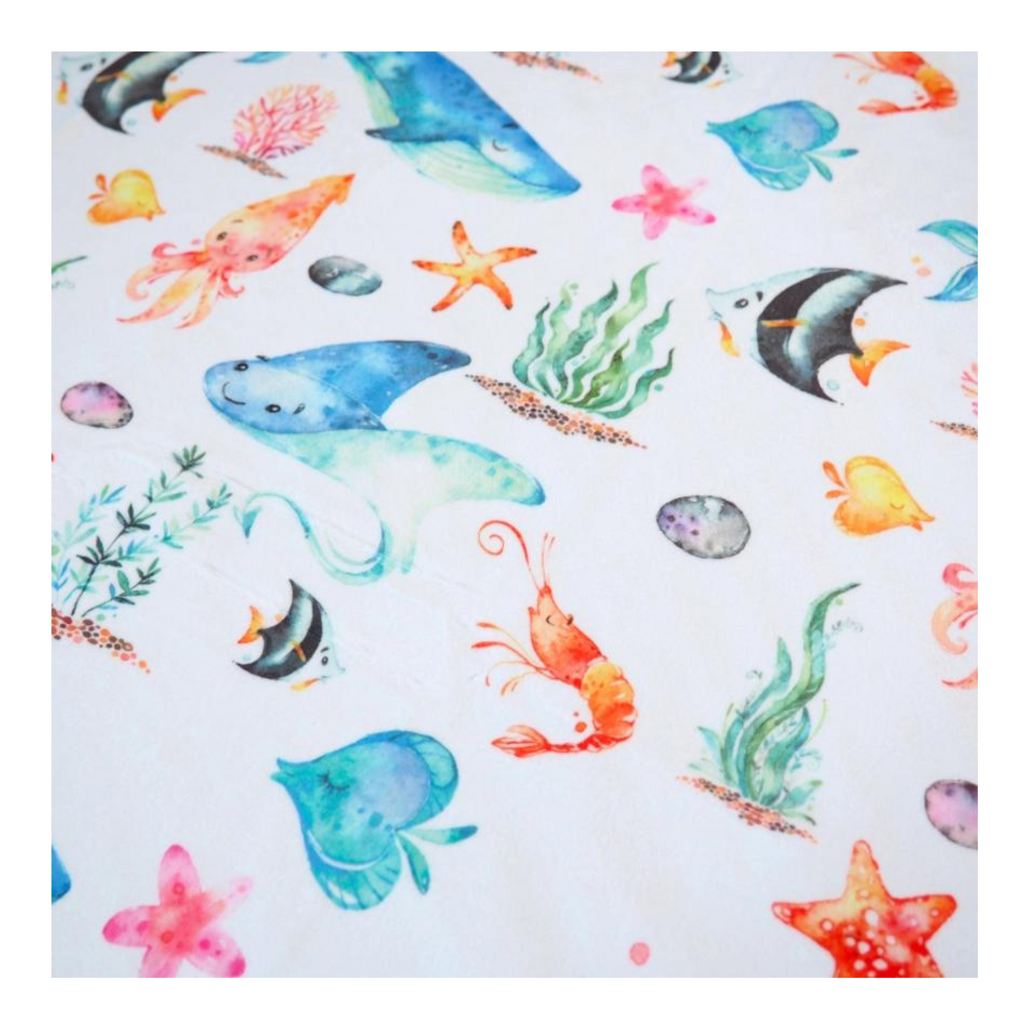 Baby & Toddler Minky Blanket (Under the Sea)
