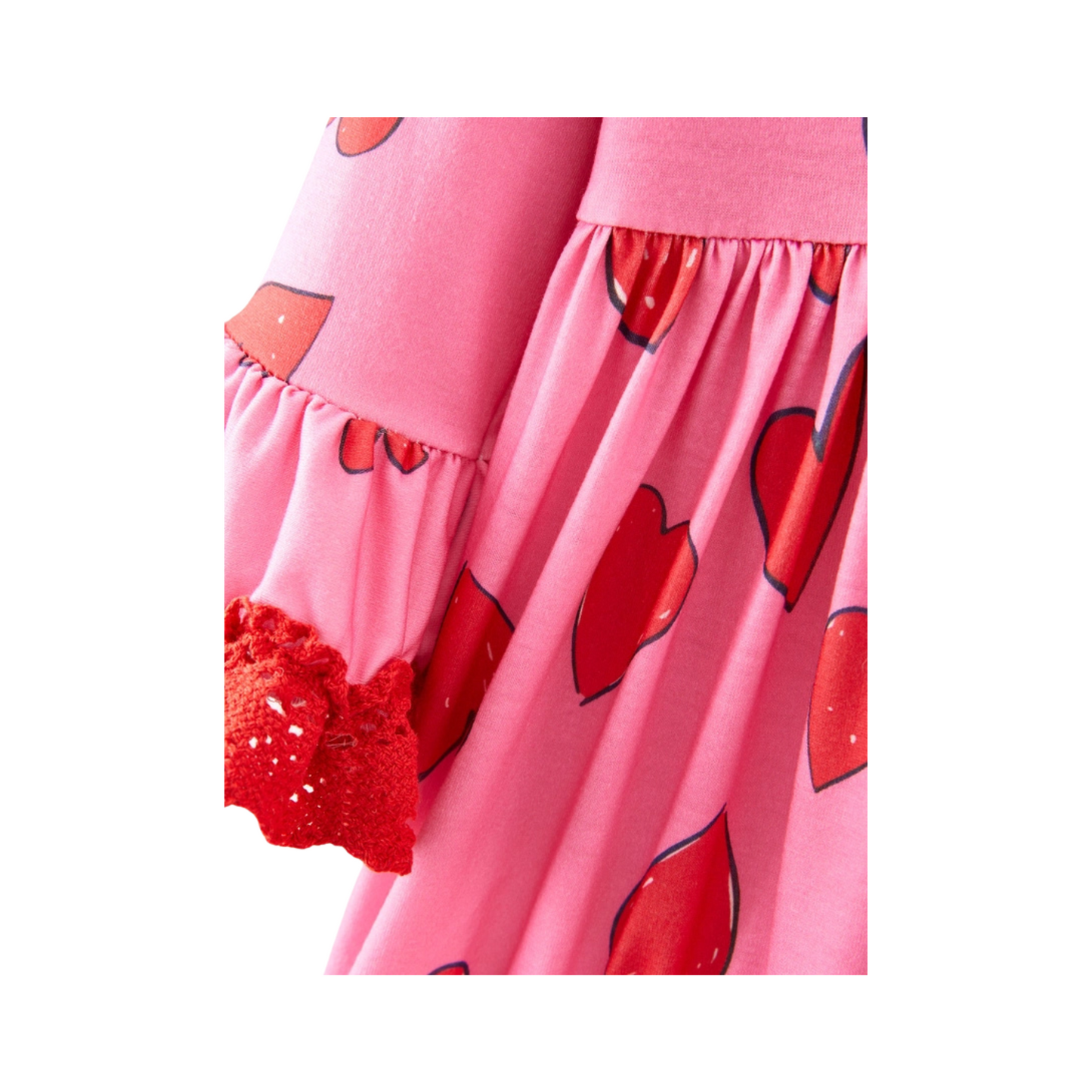 Queen of Hearts Ruffle Dress