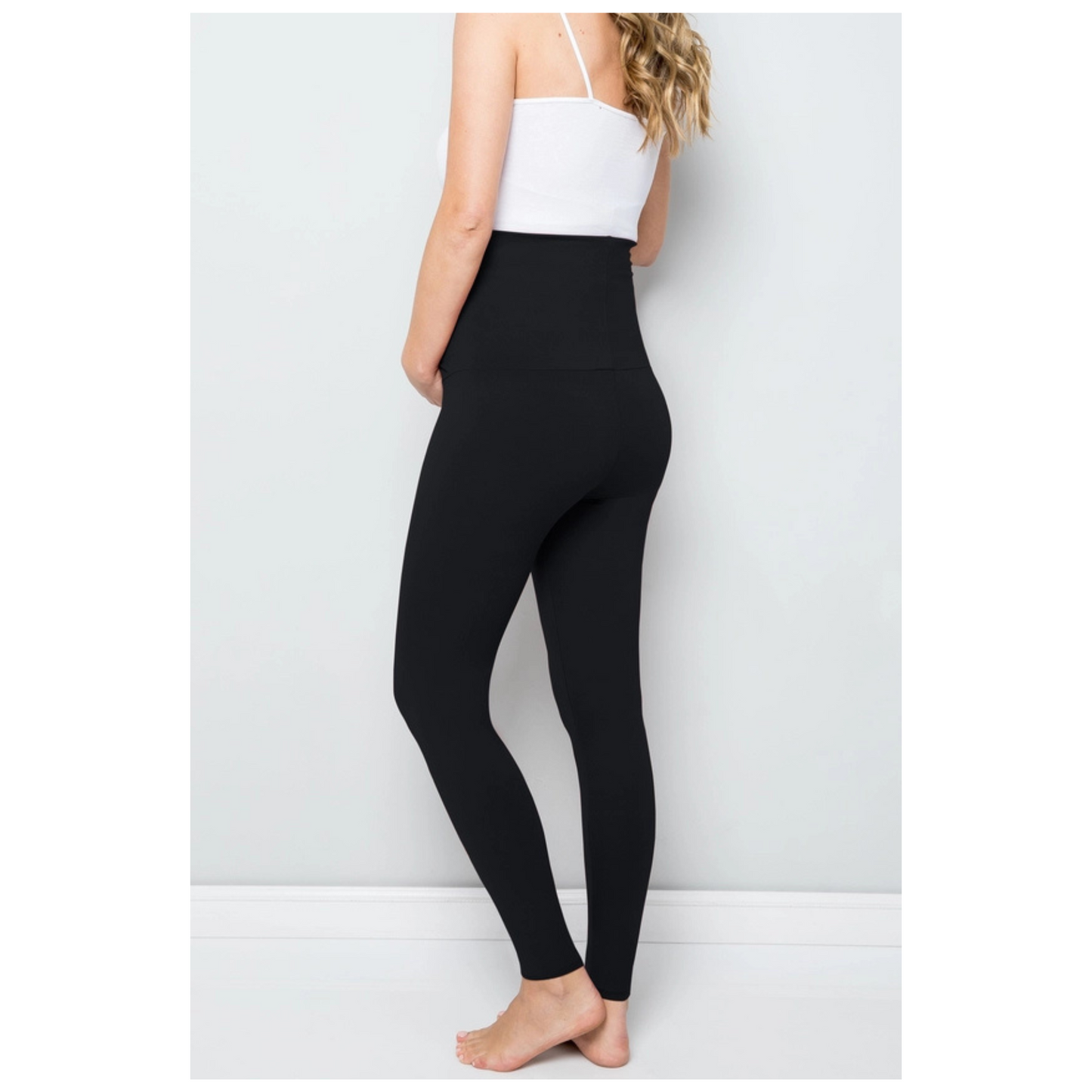 Leni Over the Belly Leggings (Black)