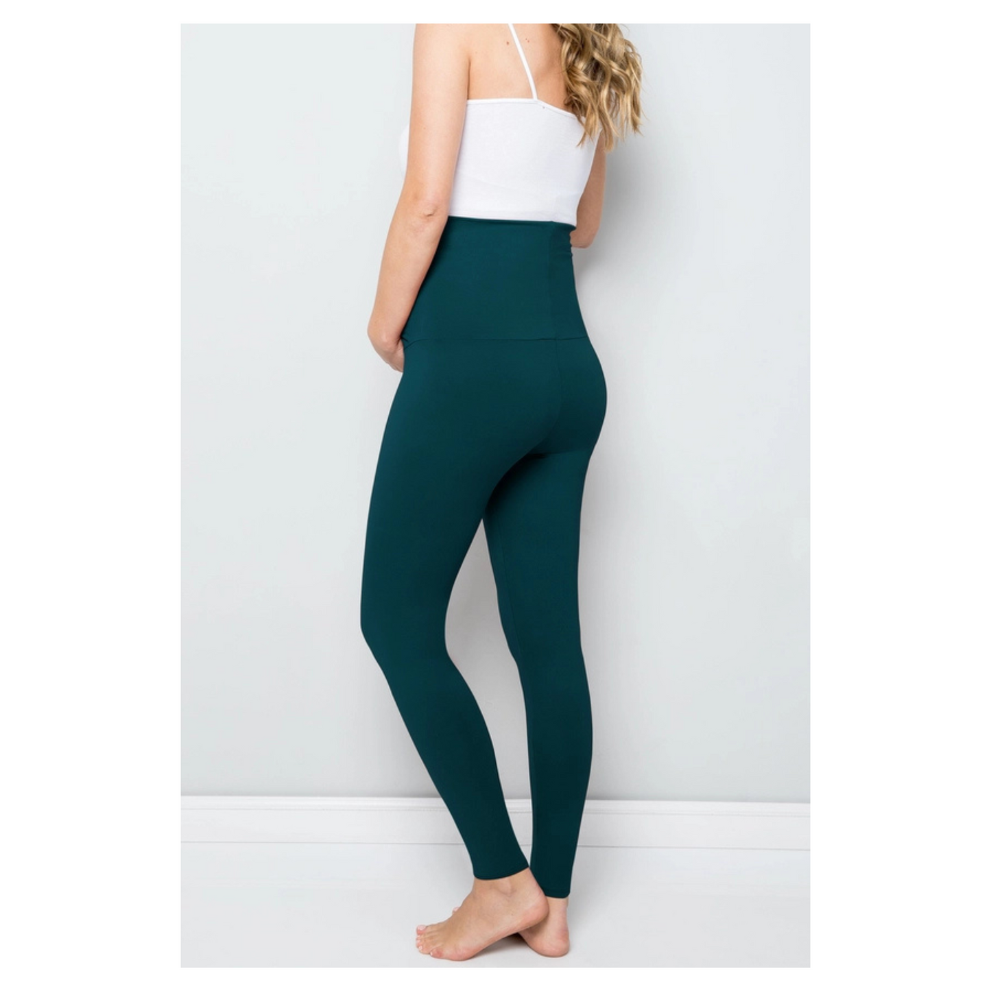 Leni Over the Belly Leggings (Hunter Green)