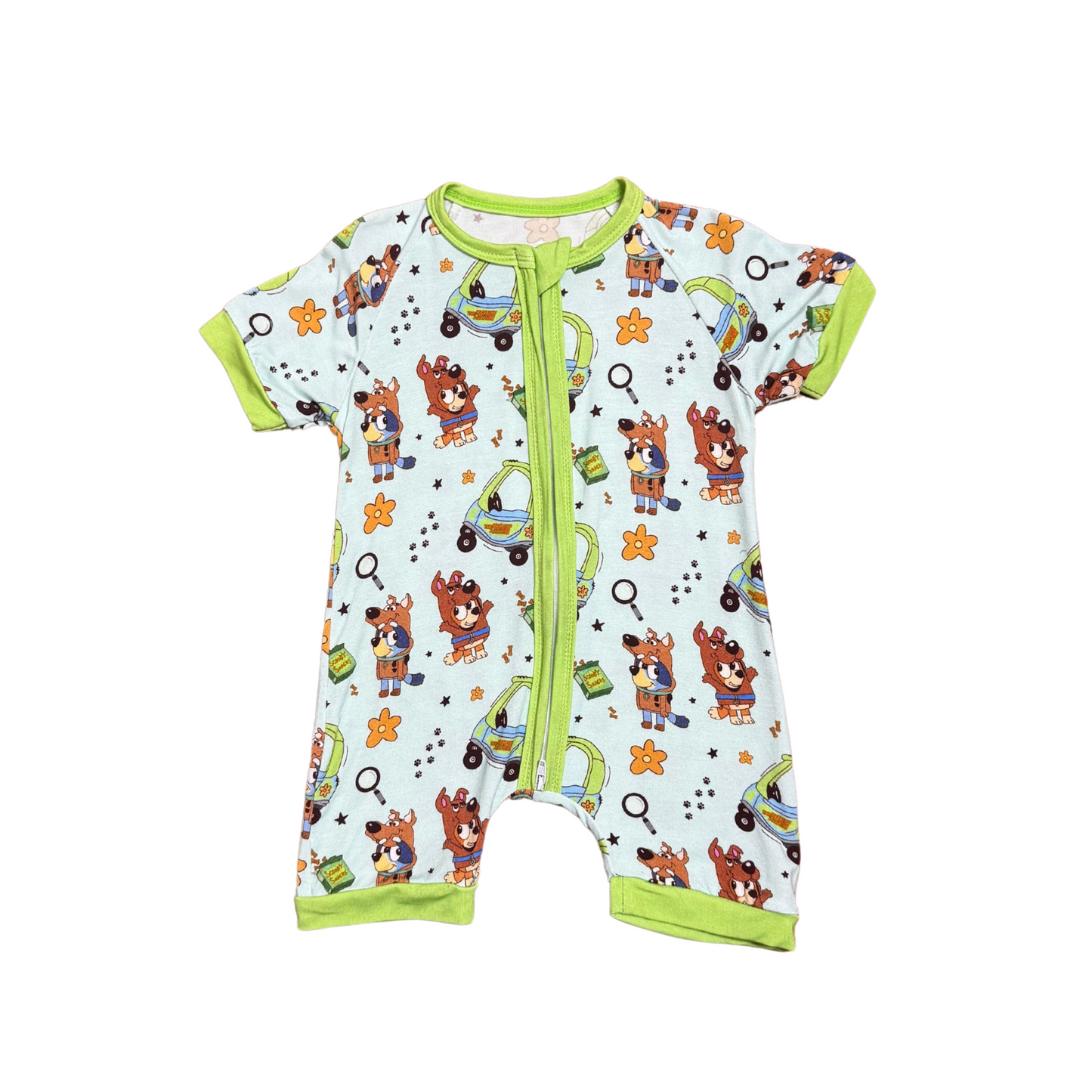 Bluey Scooby Who? Bamboo Short Romper