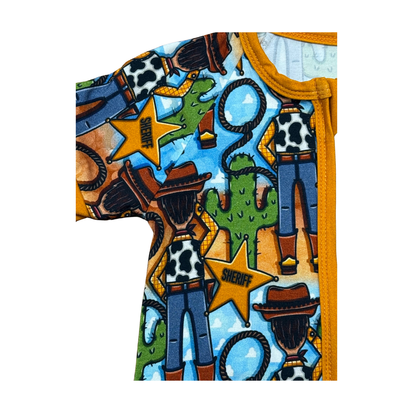 Sheriff Woody Bamboo Short Romper
