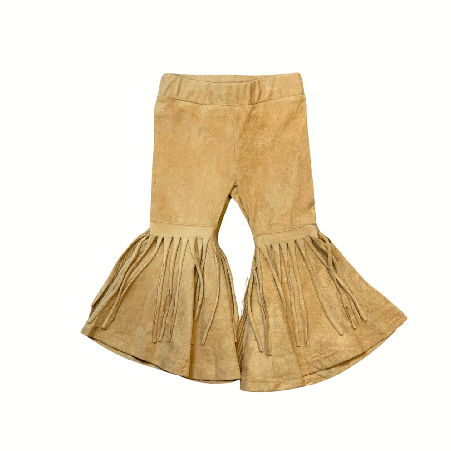 Camel Fringe Bell Bottoms