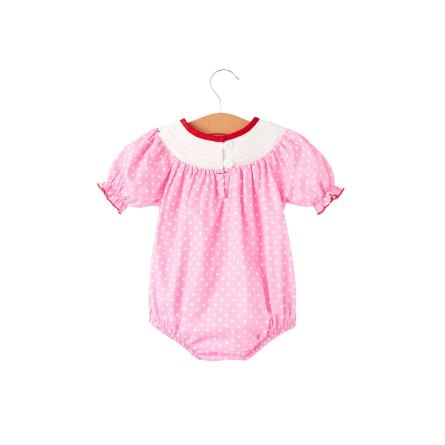 XOXO Smocked Valentines Day Romper
