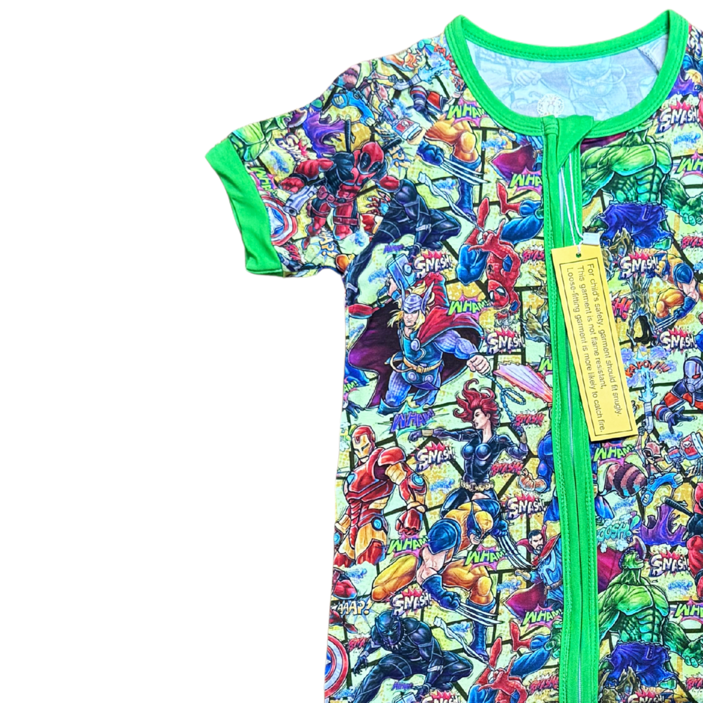 Comic Book Collection Bamboo Short Romper