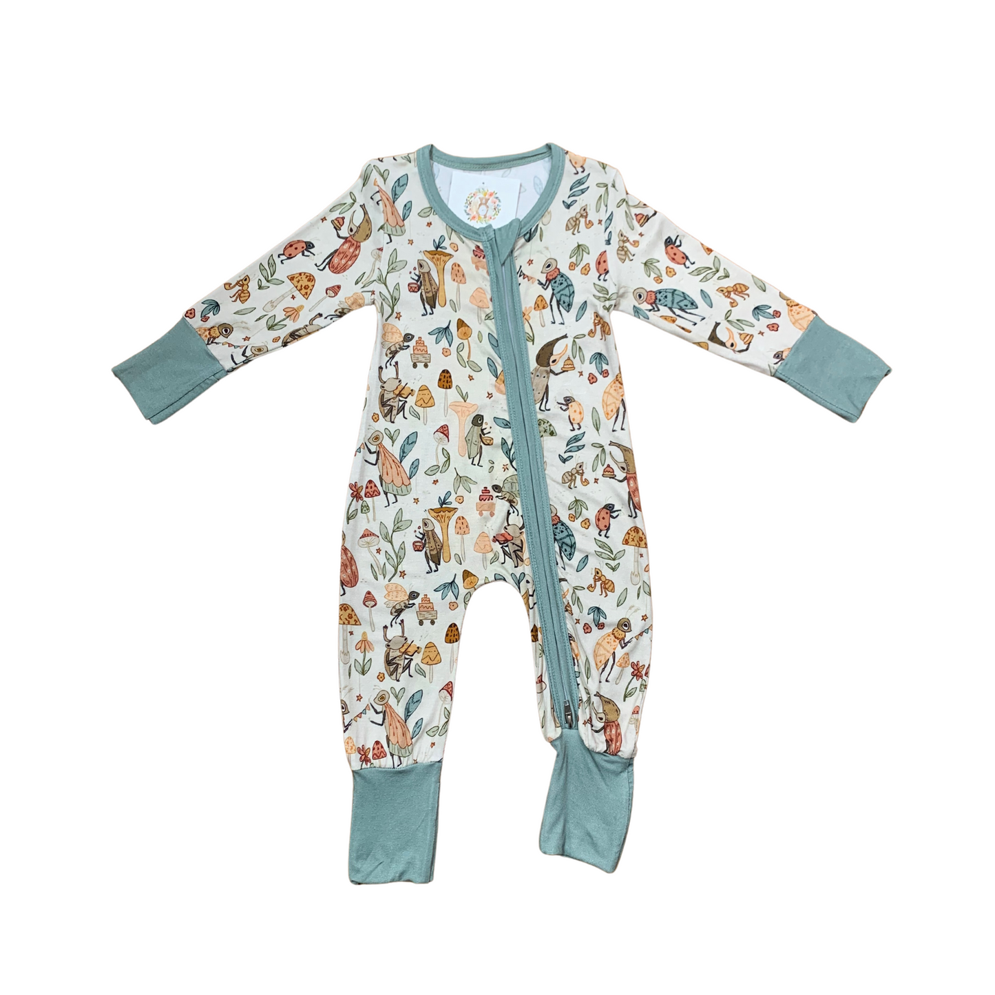 A Buggy Little Tea Party Bamboo Romper