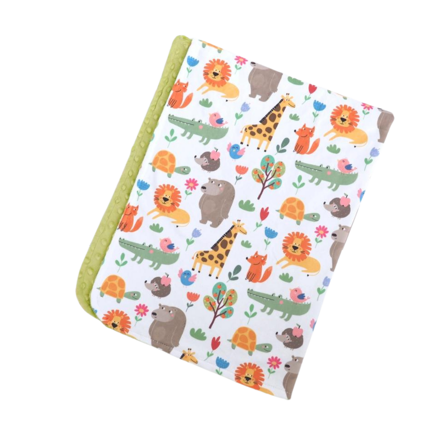 Baby & Toddler Minky Blanket (Zoo Party)