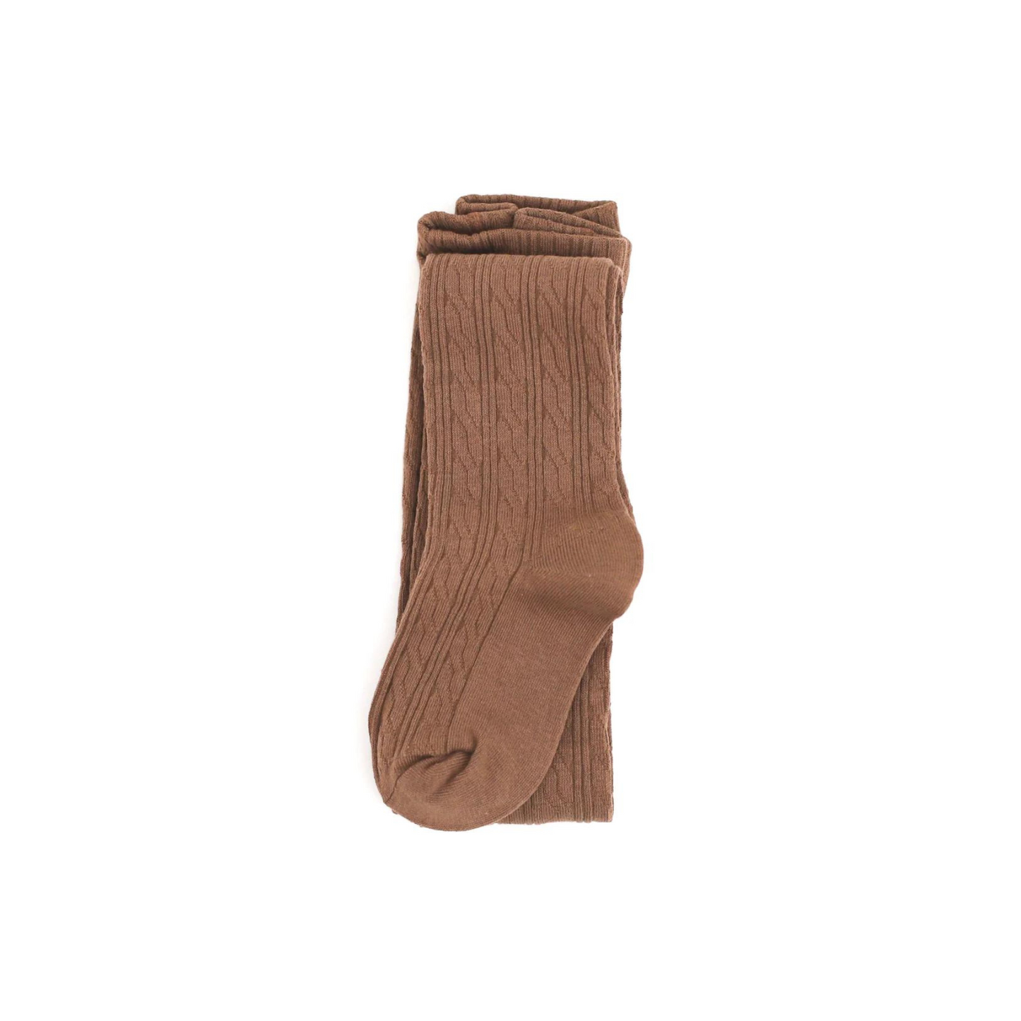 Mocha Cable Knit Tights
