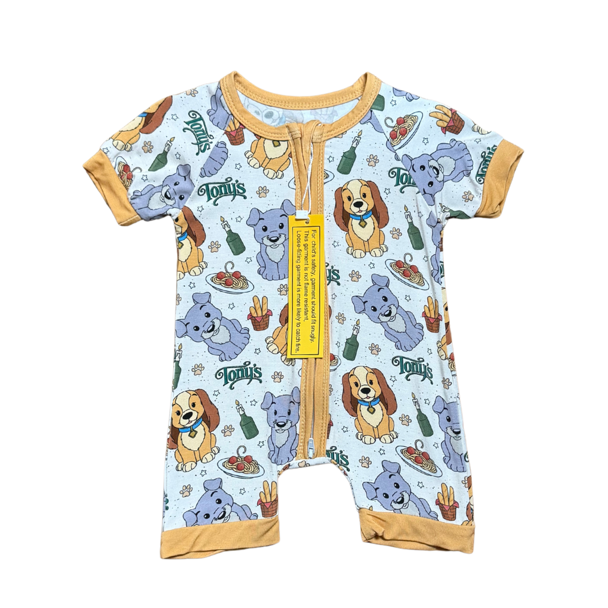 Lady & The Tramp Little People Bamboo Short Romper