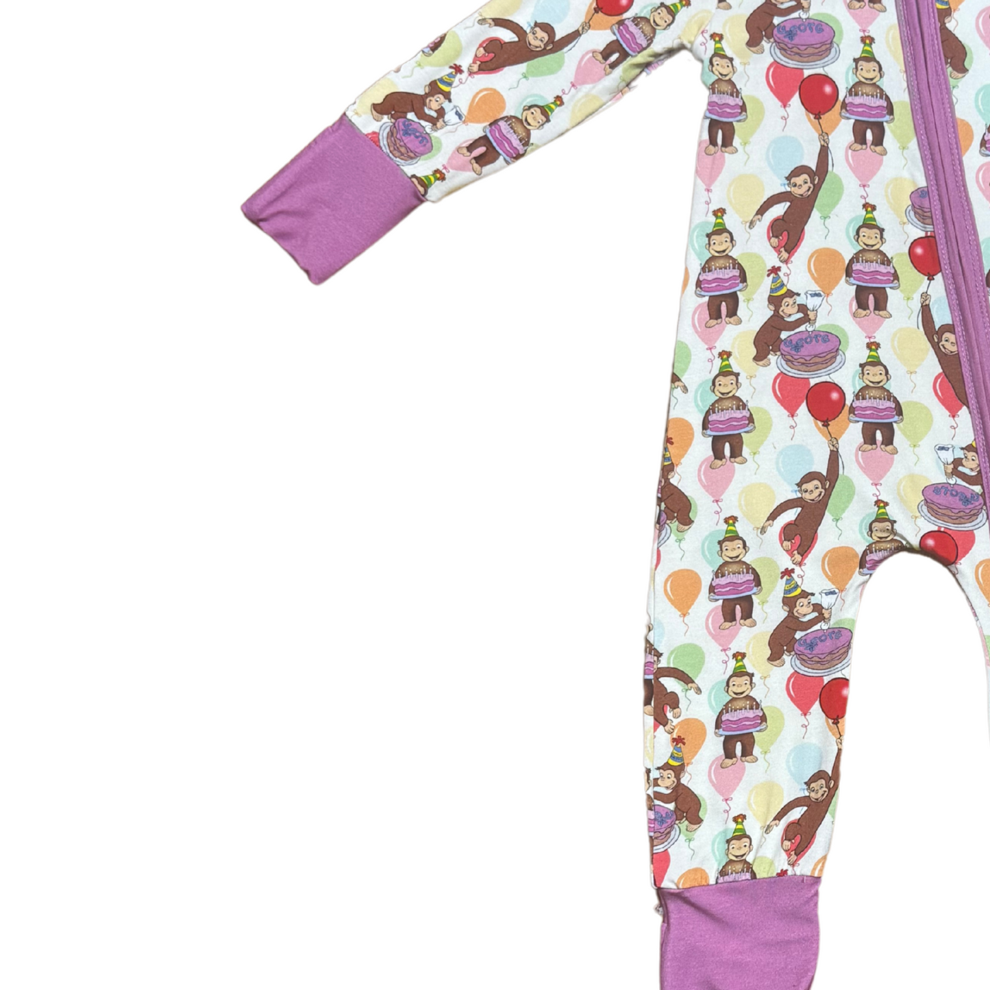 Happy Birthday George Bamboo Romper
