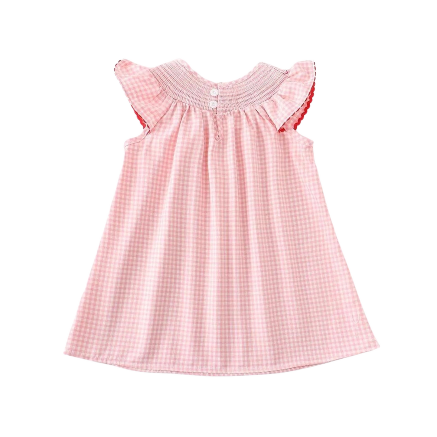 Strawberry Searsucker Dress