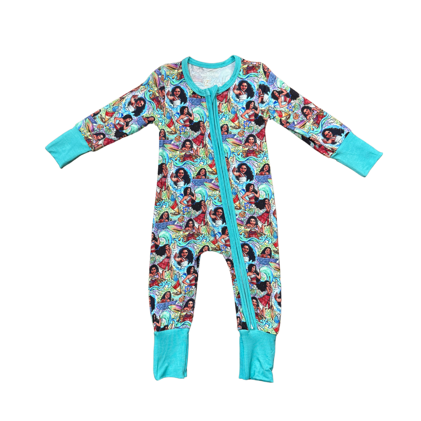 Moana II Bamboo Romper (Turquoise)