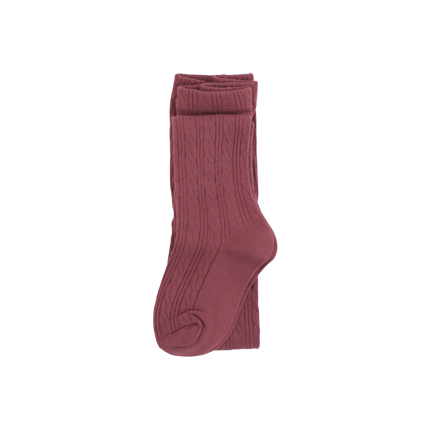 Mulberry Cable Knit Tights