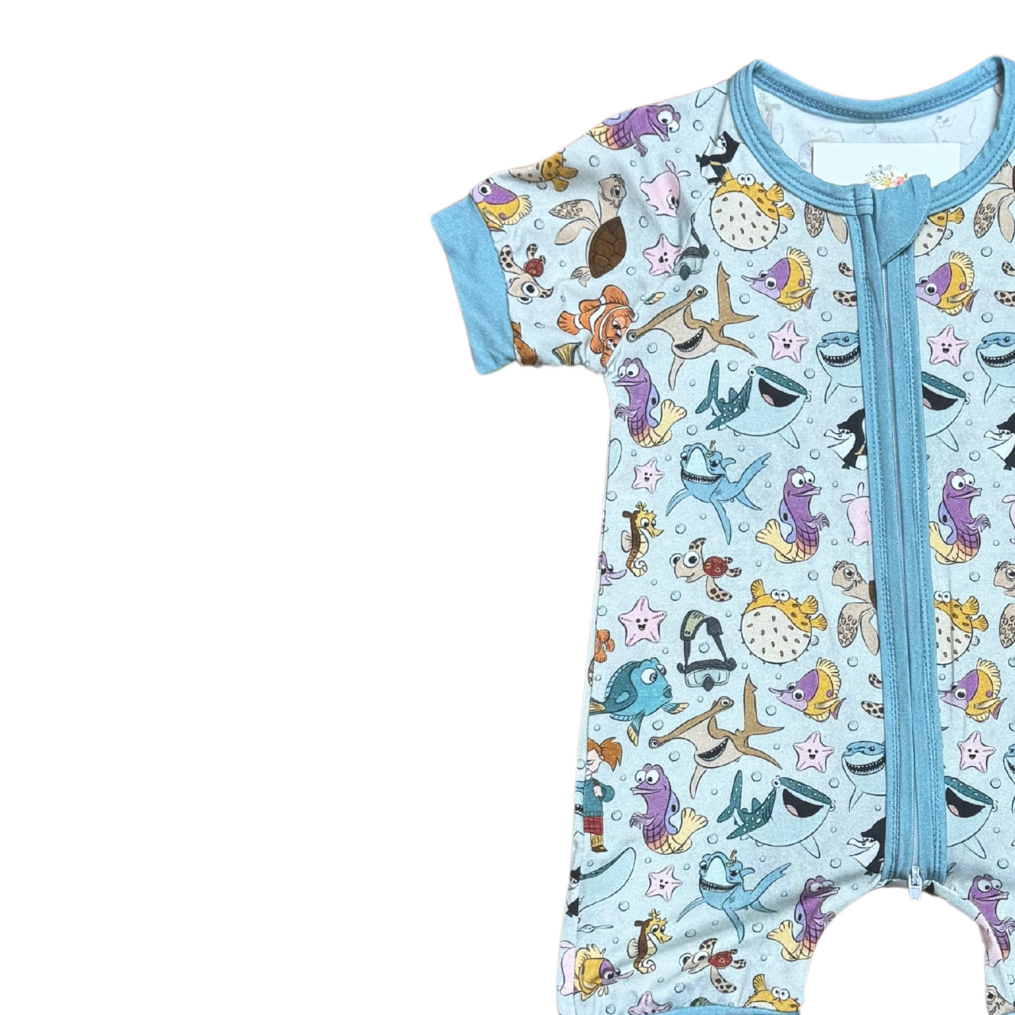 Fish Are Friends, Not Food Bamboo Short Romper
