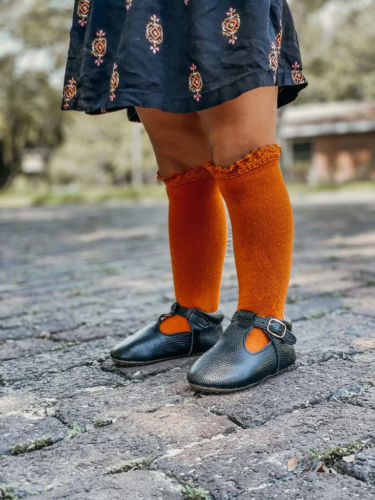 Pumpkin Spice Fancy Knee High Socks