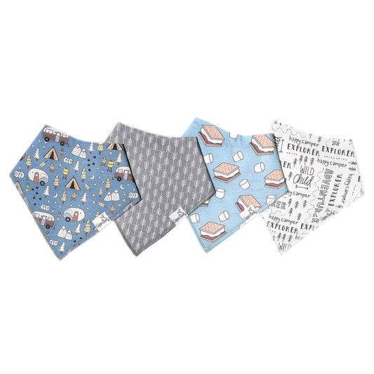 4 Pack Baby Bandana Bibs - Bridger