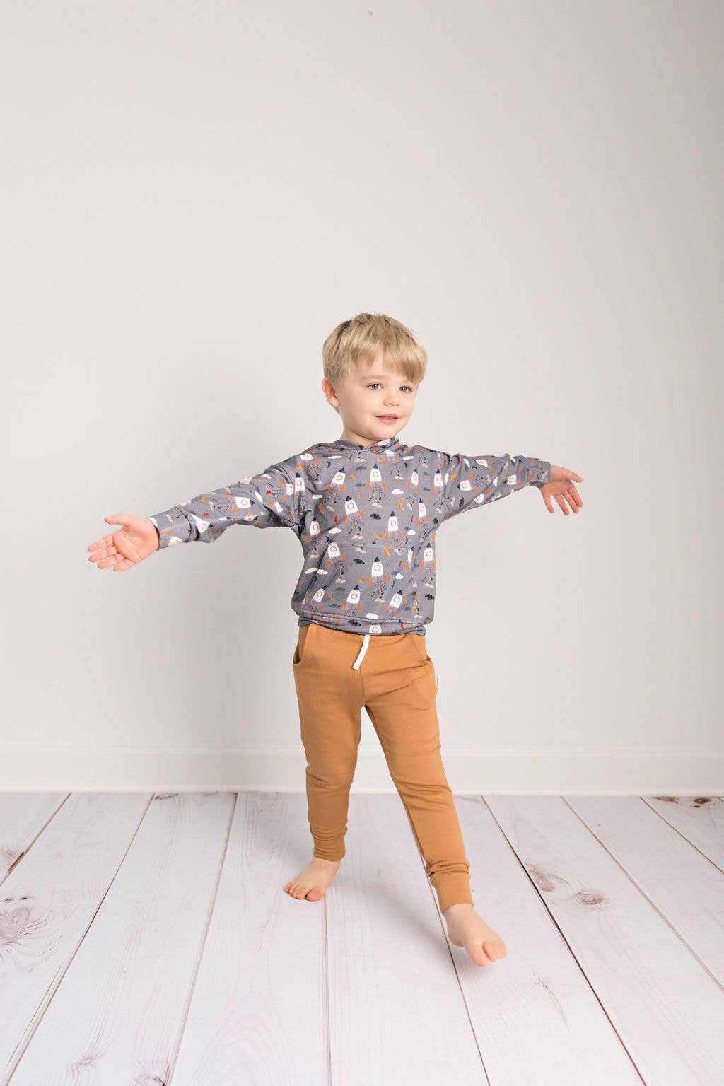 Kids Bamboo Rockets Hoodie