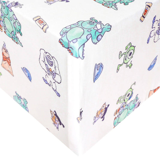 Premium Knit Fitted Crib Sheet - Monsters, Inc. Friends