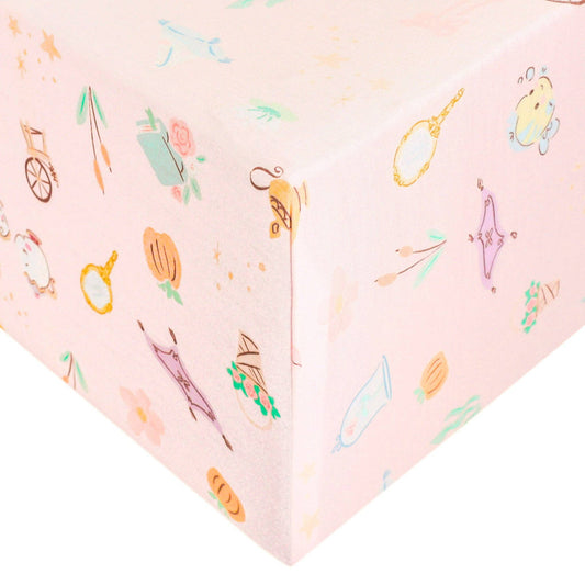 Premium Knit Fitted Crib Sheet - Enchanted Friends