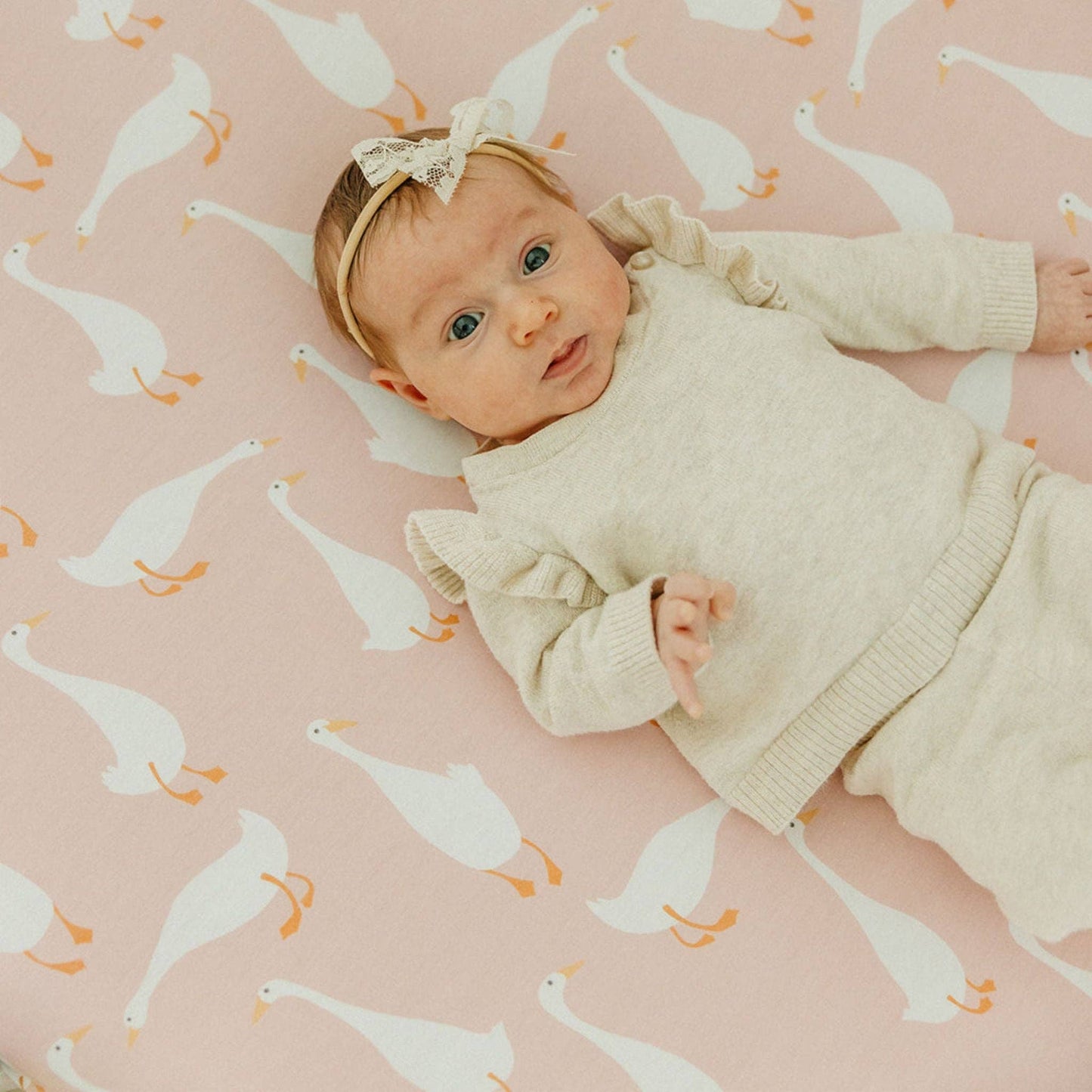 Premium Knit Fitted Crib Sheet - Goosie