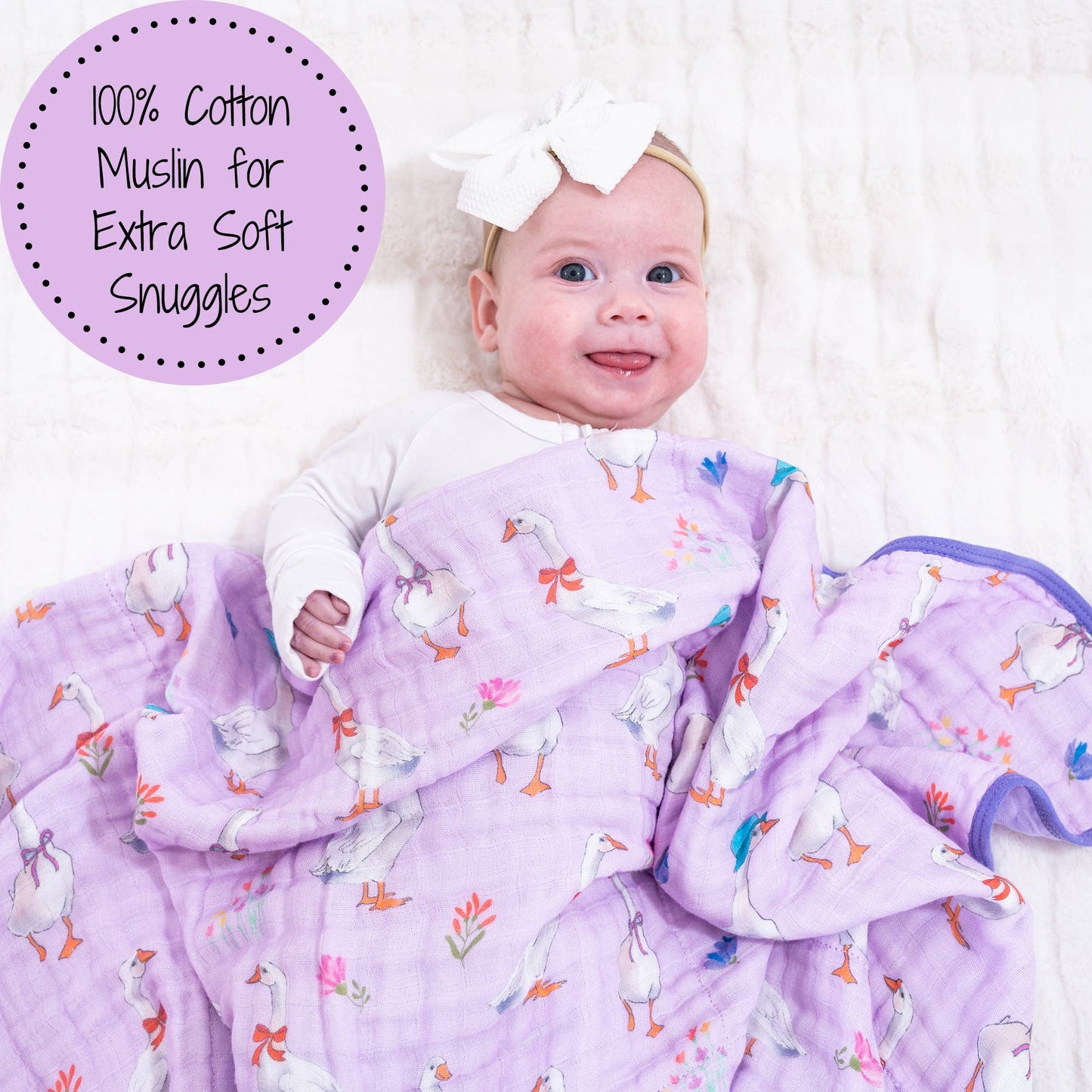 Muslin Quilt Baby & Kids Blanket Goose Parade