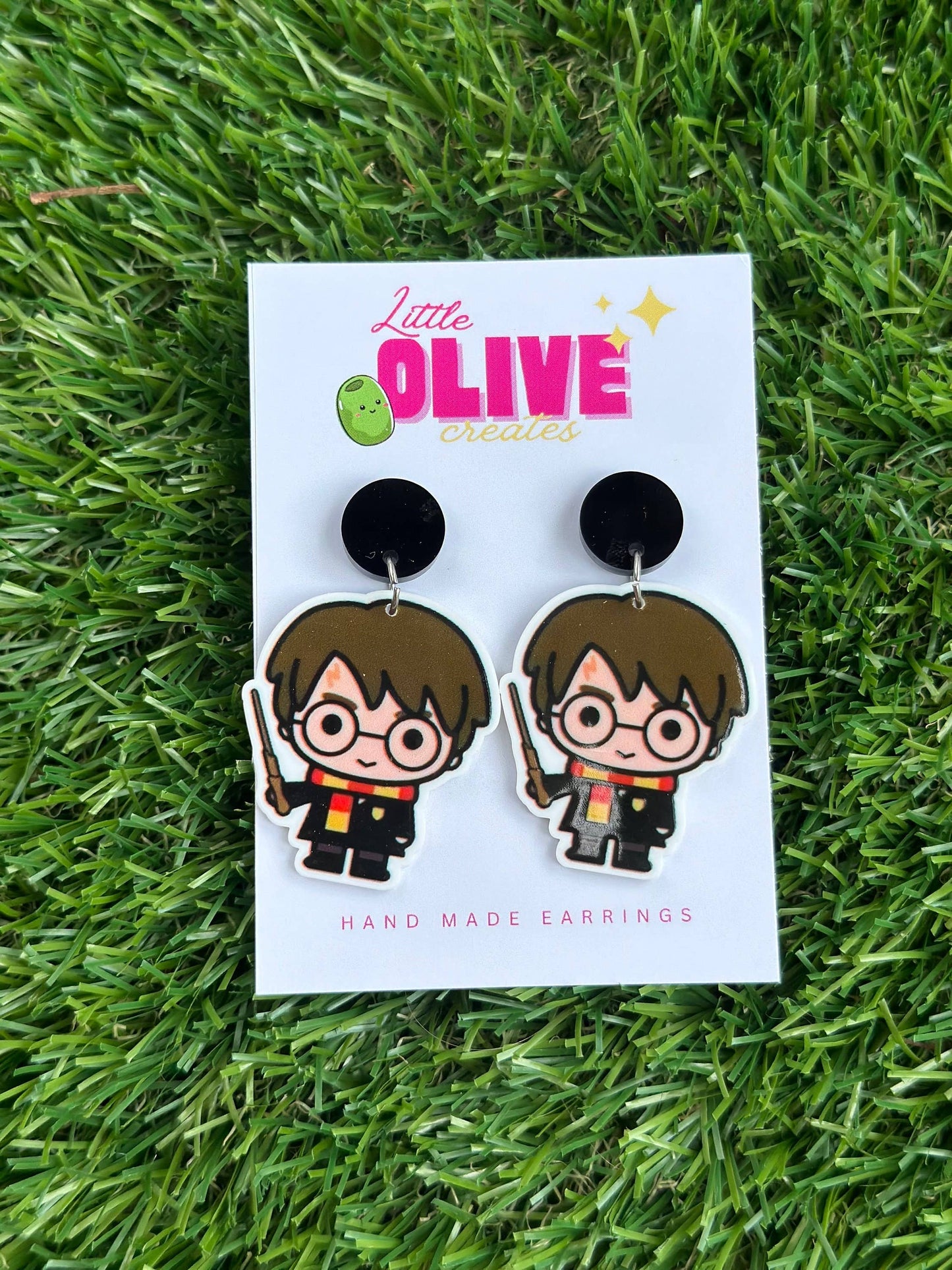 Wizarding World Dangle Earrings - Perfect for Potter Fans!