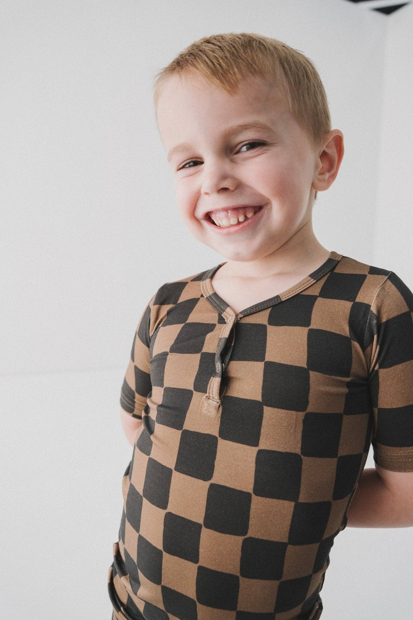 Ink & Earth Checkerboard 2 Piece PJ Set