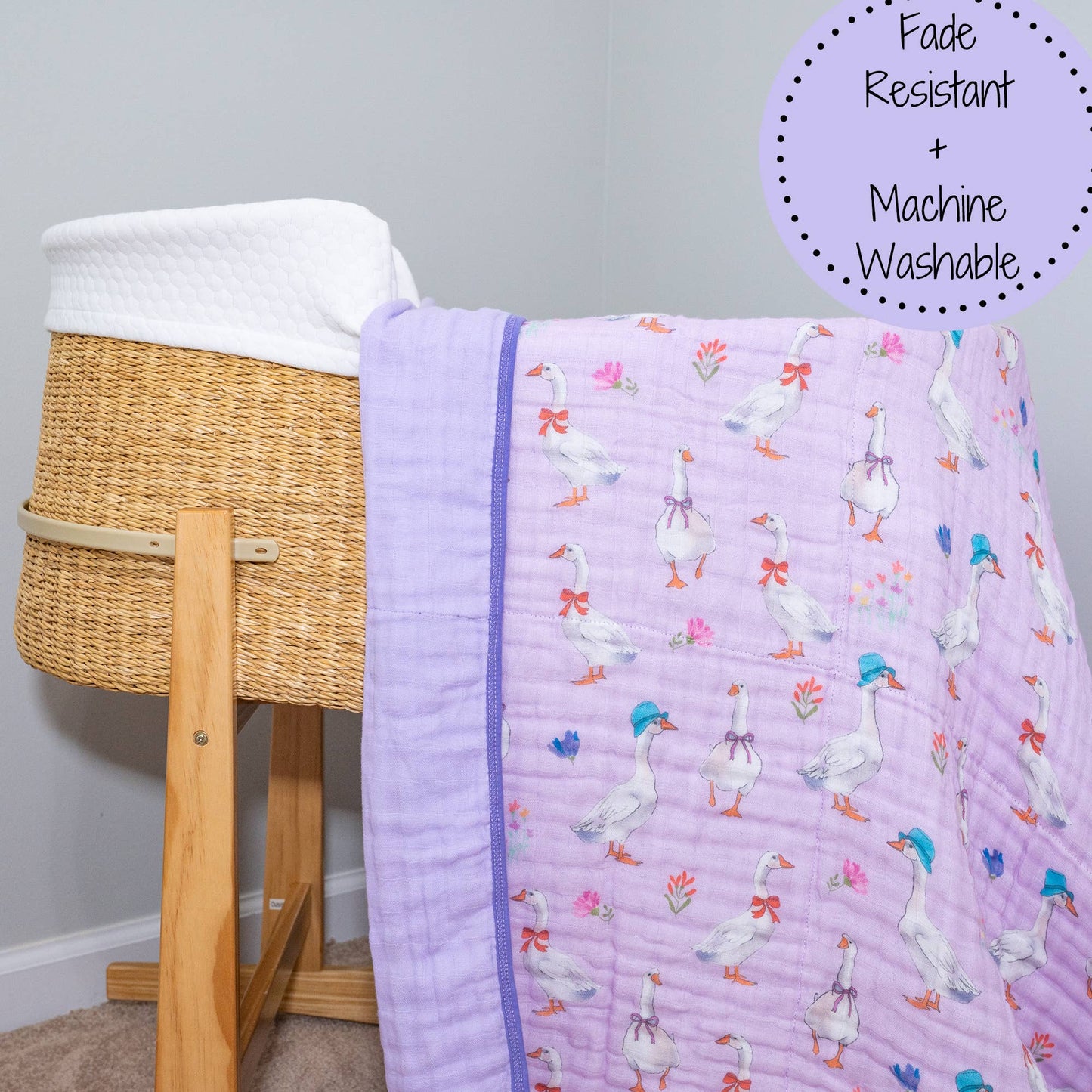 Muslin Quilt Baby & Kids Blanket Goose Parade