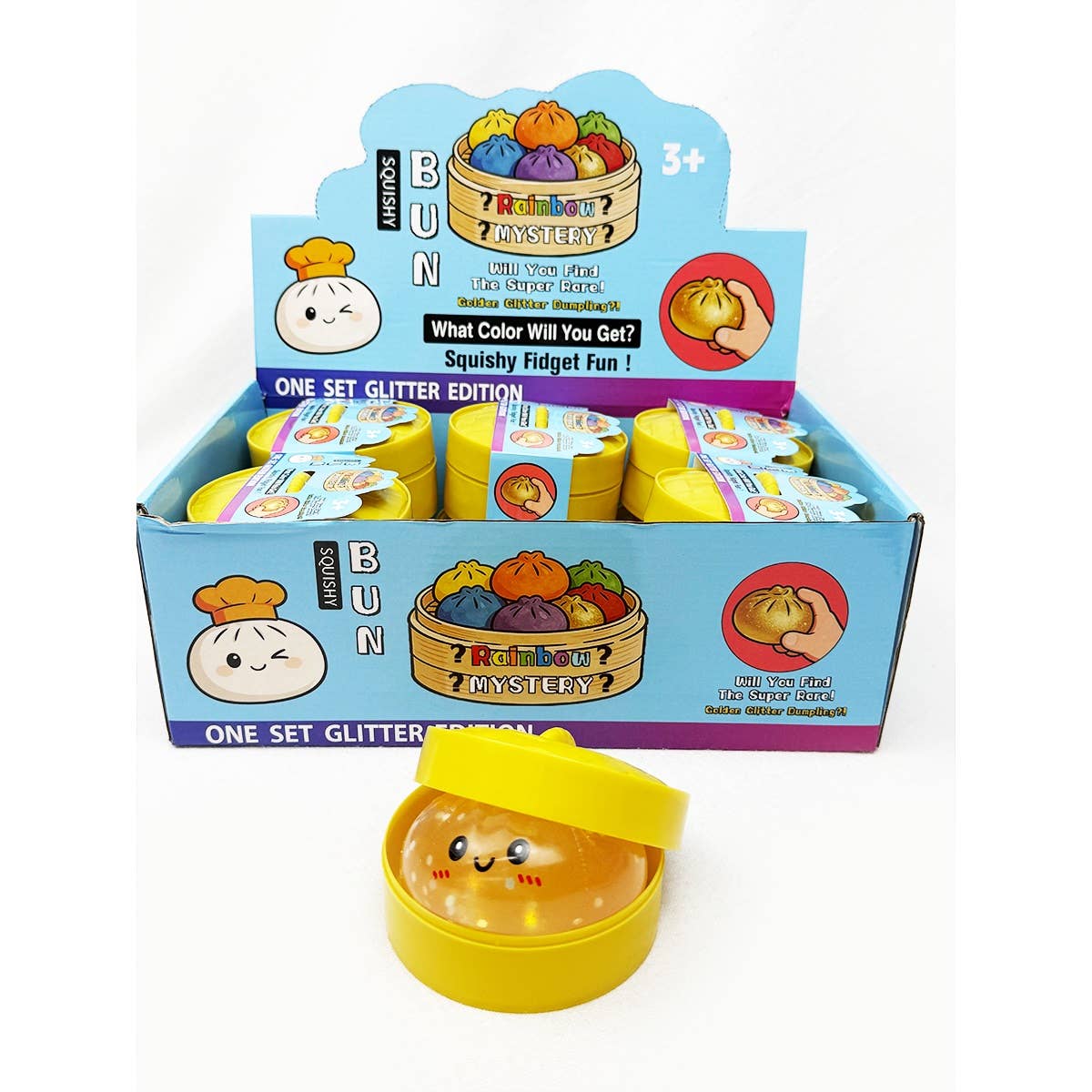 GLOW IN DARK Mystery Dumpling Squishy with Steamer
