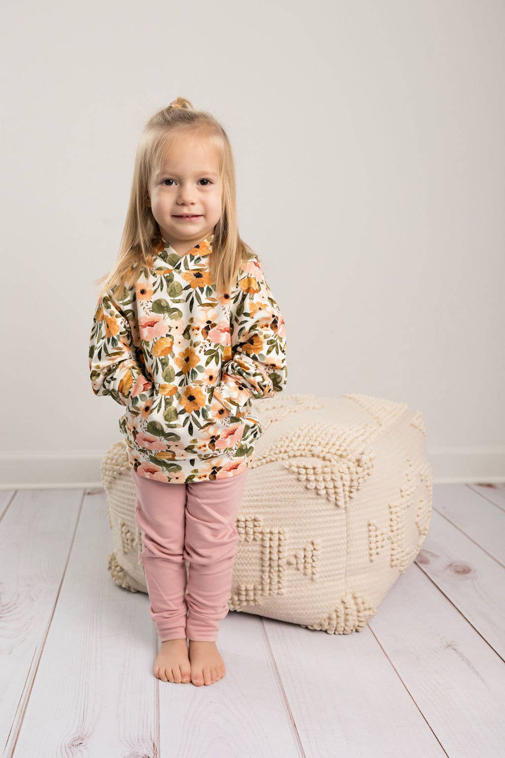 Kids Bamboo Boho Floral Hoodie