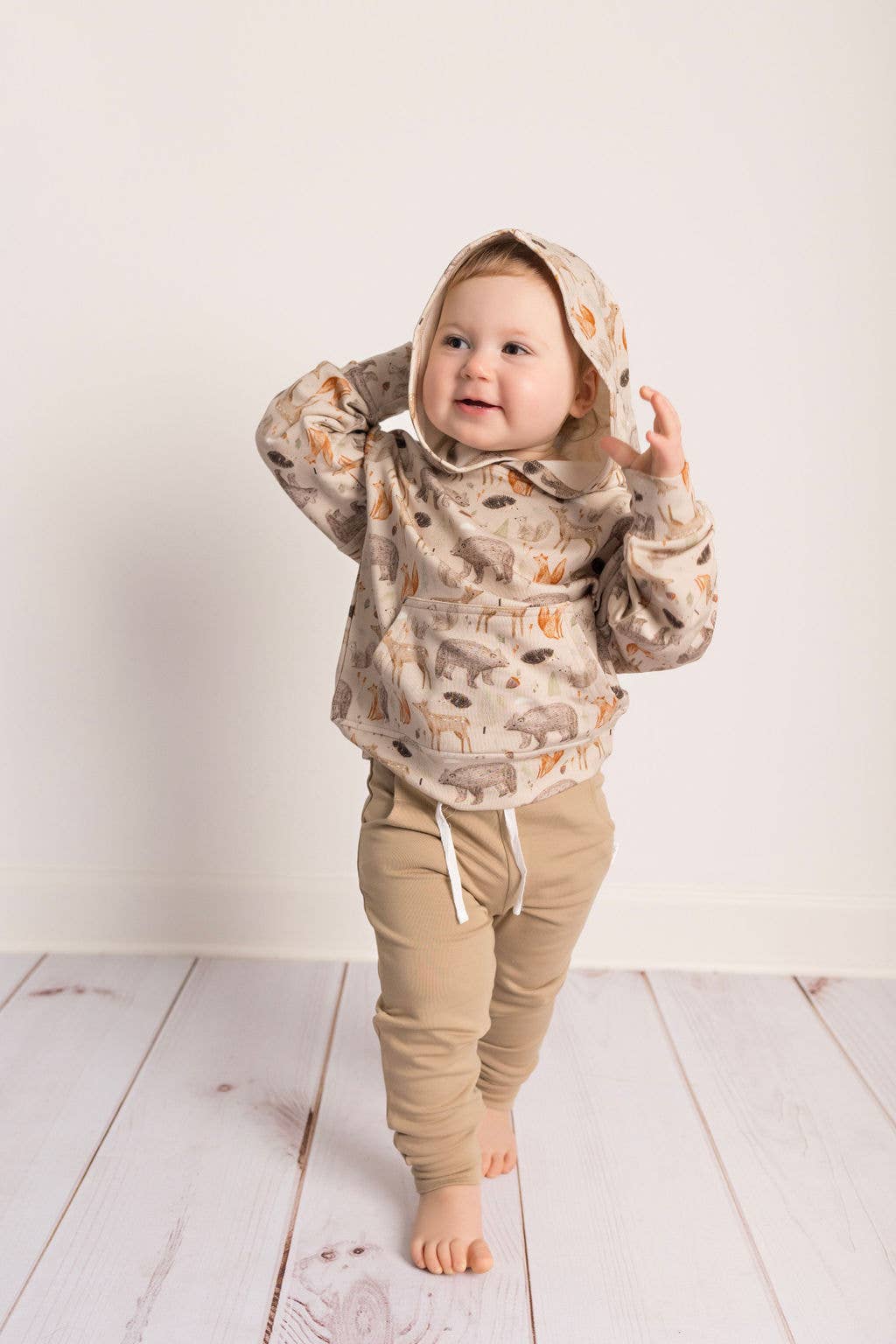 Kids Bamboo Tan Jogger Pants