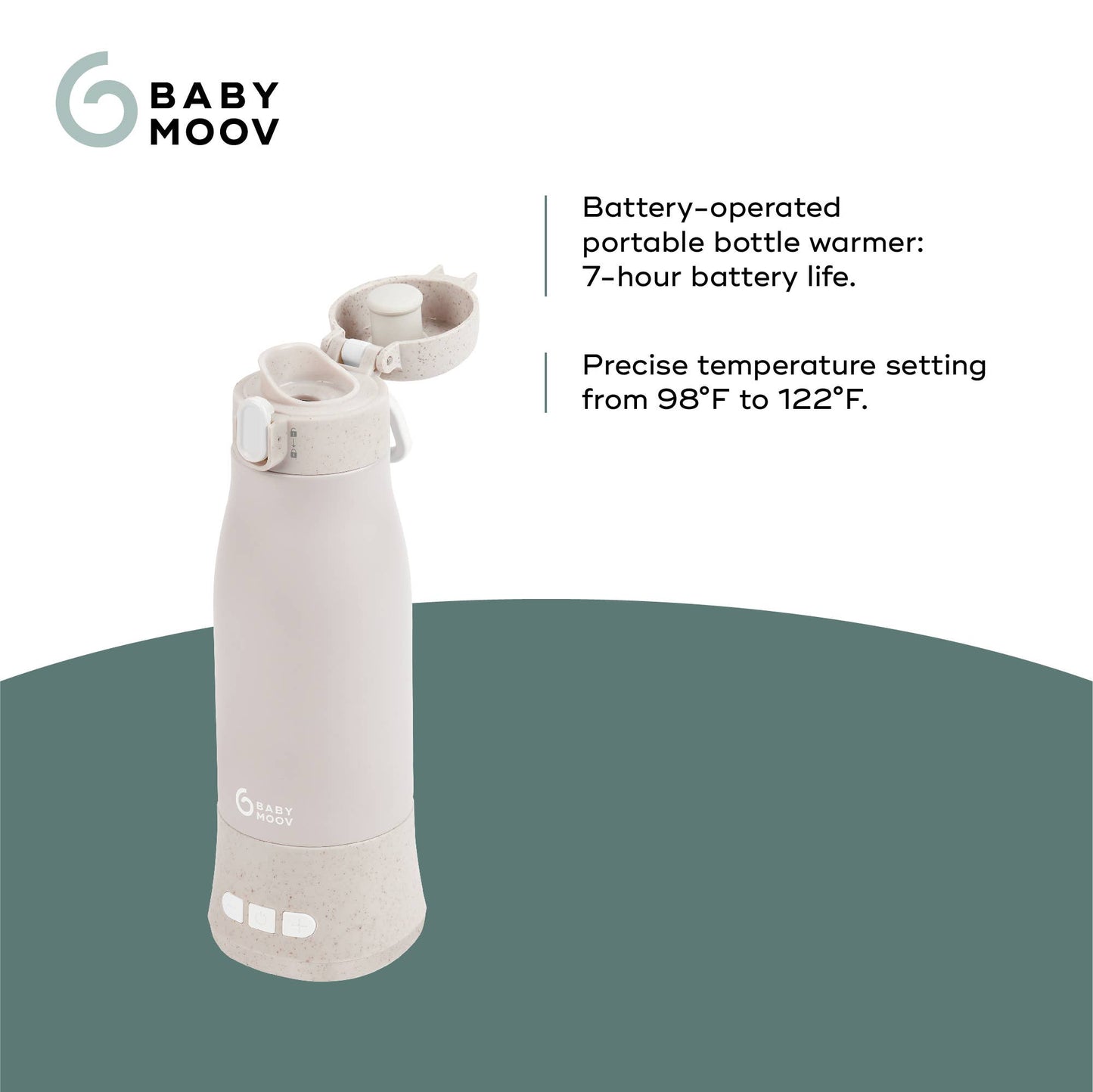 Moov & Feed Portable Bottle Warmer Mineral Beige
